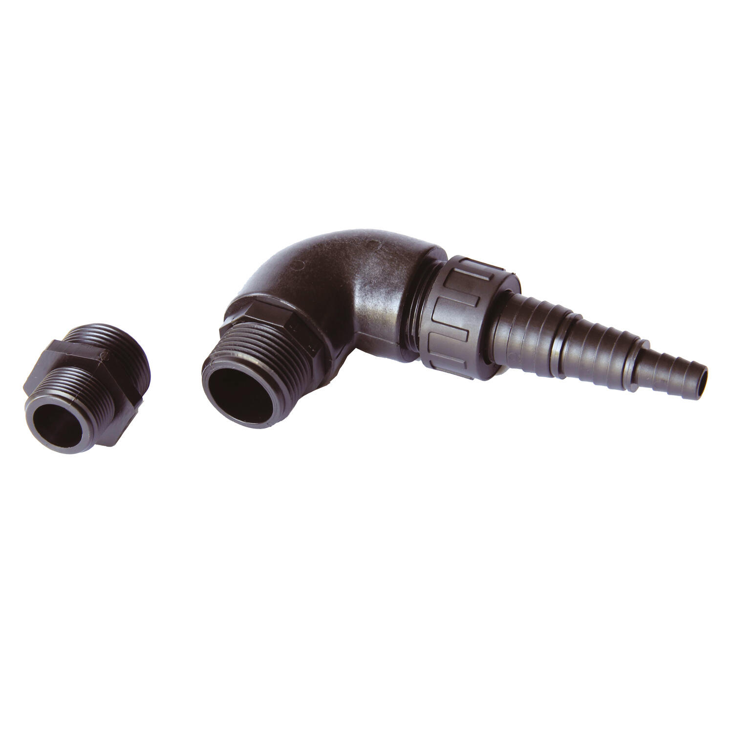 Kit irrigation en plastique FLOTEC cannelé cylindrique Diam.15/19/25mm mâle - 2