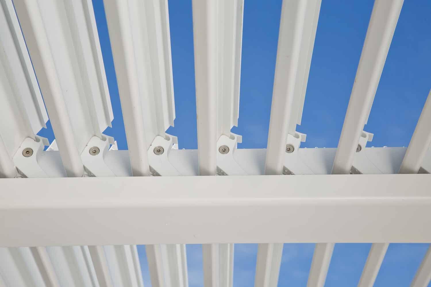 Pergola in alluminio bianca 3 x 3.5 m - Persea NATERIAL - 25