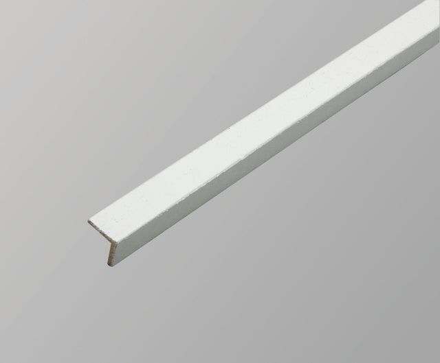 Baguette d'angle sapin arrondie sans noeud blanc, 27 x 27 mm, L.2.5 m