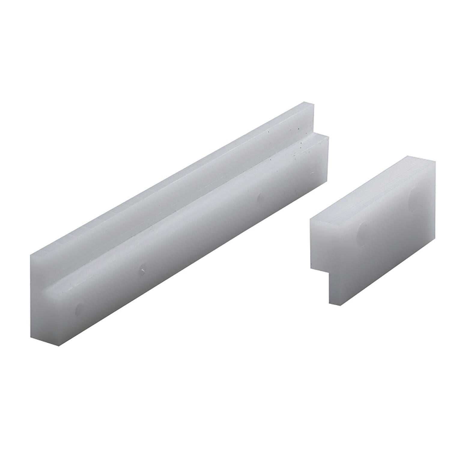 Lot De 10 Guides De Tiroir En Plastique Blanc Avec Vis - Remplacement Pour Meubles (58x41mm)