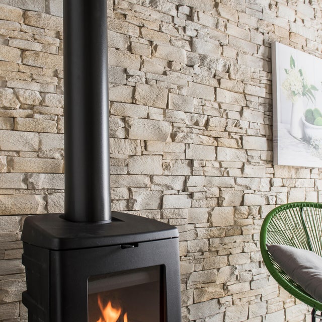 Plaquette de parement béton effet pierre Garrigue intérieur / extérieur