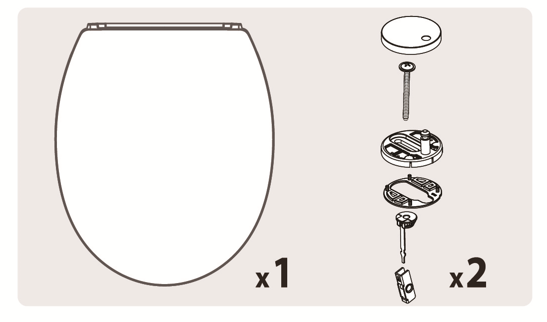 Abattant frein de chute duroplast blanc-blanc n°0 SENSEA Neo - 10
