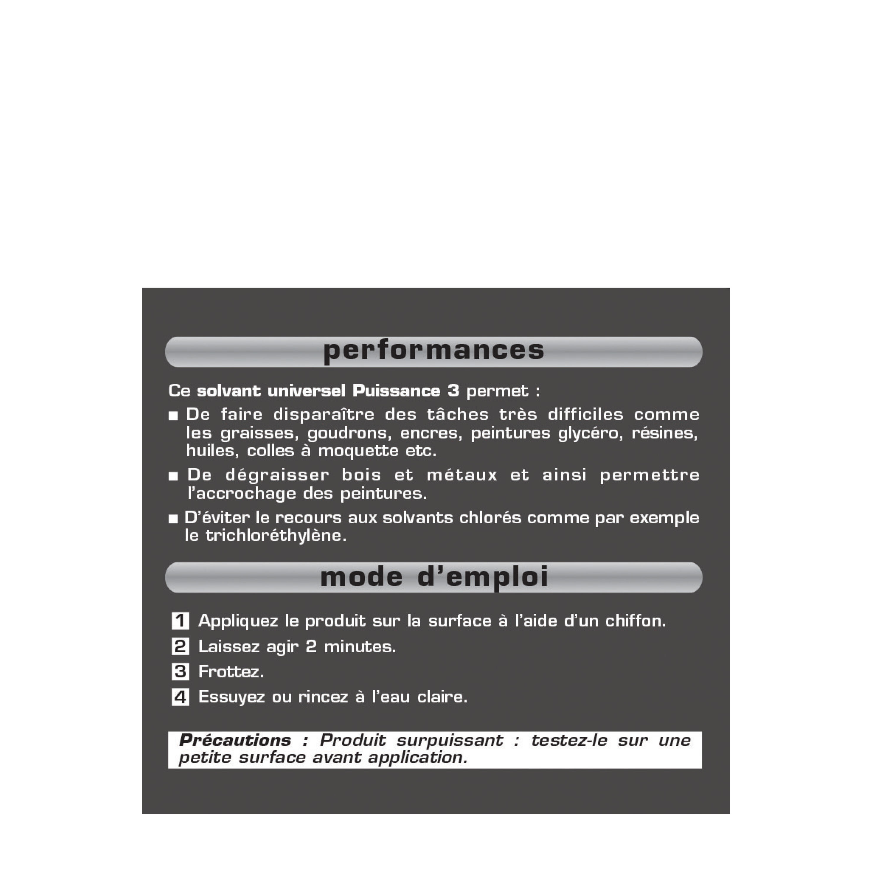 Solvant sans odeur MAISON PRATIQUE Puissance 3 mp, 0.5l - 2