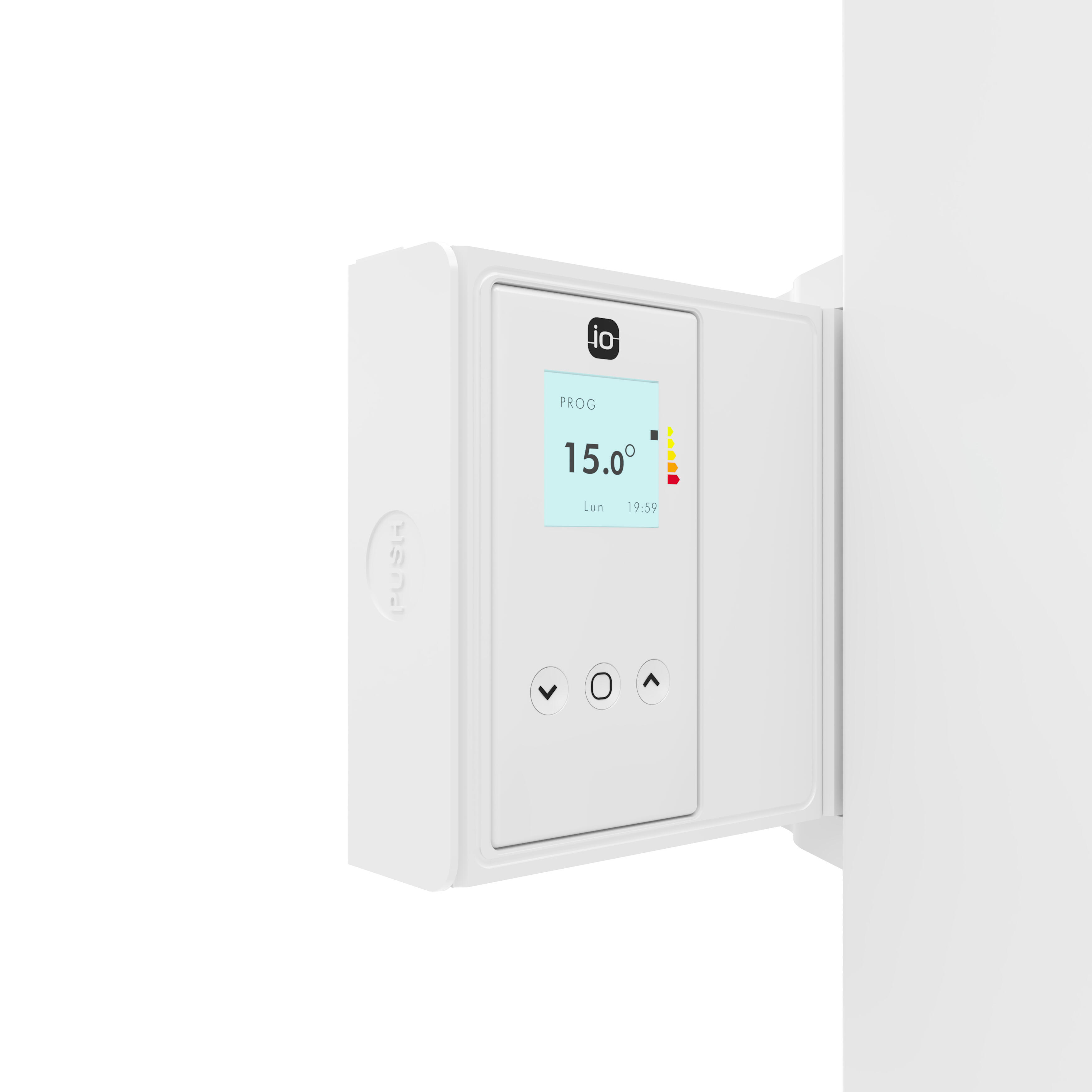 Radiateur électrique connecté à inertie fluide 1800W SAUTER Ipala vertical blanc - 3