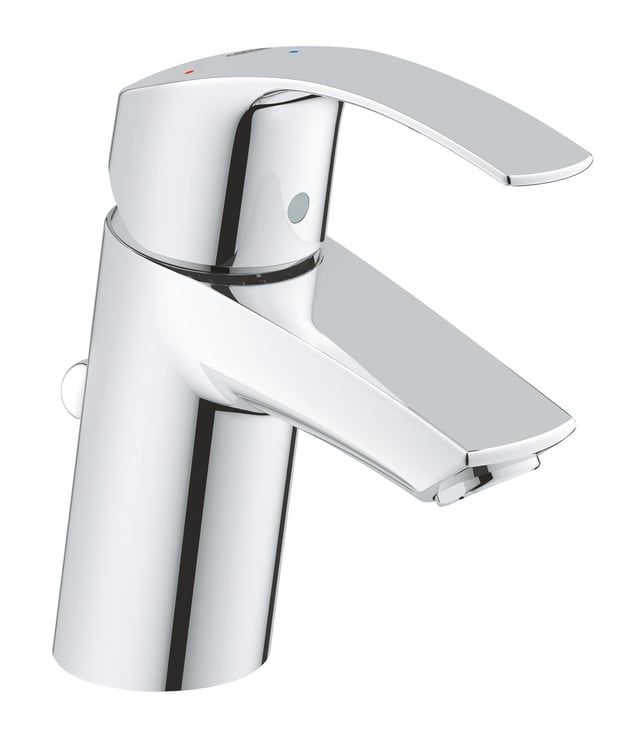 Mitigeur de lavabo chromé brillant, GROHE Eurosmart taille s