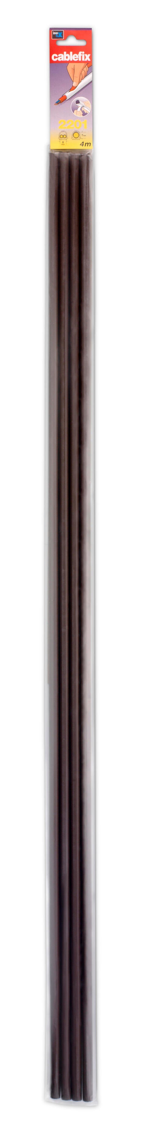 Cache-câble wengé pour moulure, H.1 x P.100 cm - 4