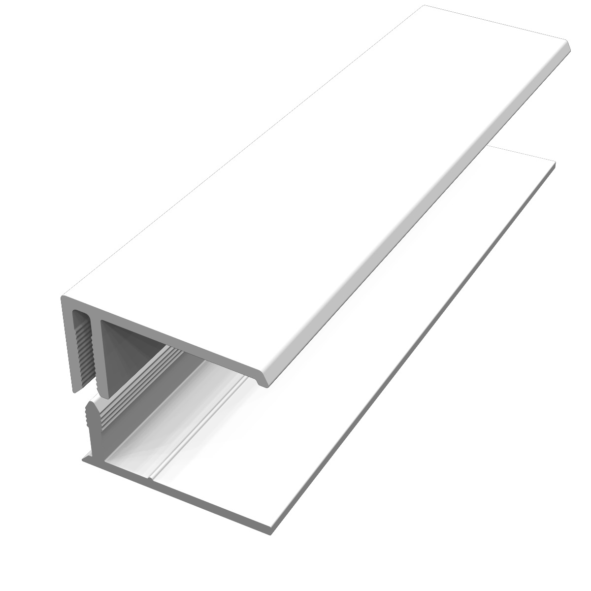 Profil de finition pvc 40x15 FREEFOAM Faza / solid blanc proche du ral 9003 3 m - 2