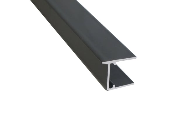 Profil obturateur pour plaque ep. 16 mm gris, L.0.98 m