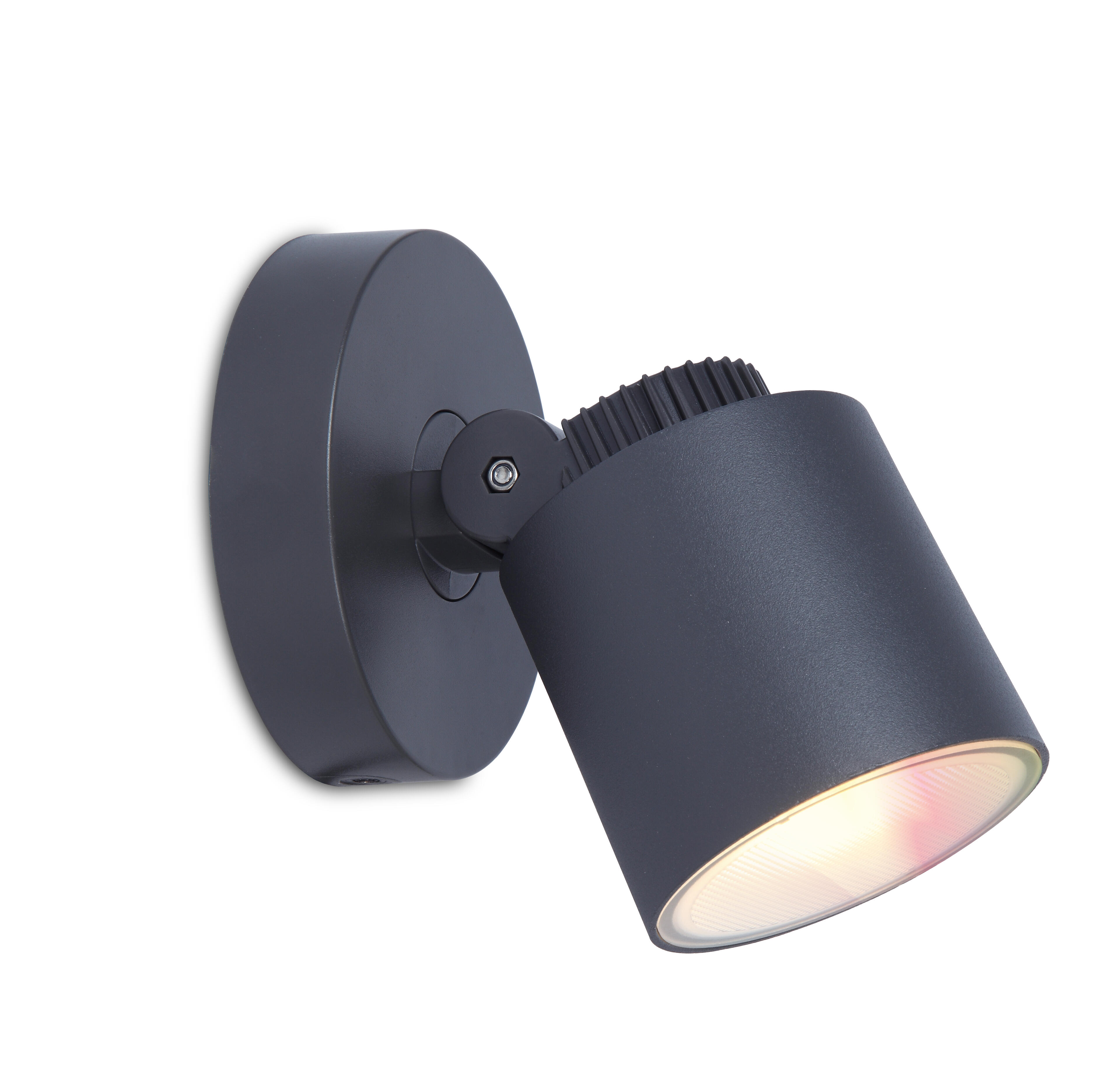 Applique LED moderno da esterno Explorer doppia luce grigio IP54, luce bianco caldo 400 lumen, LUTEC - 3