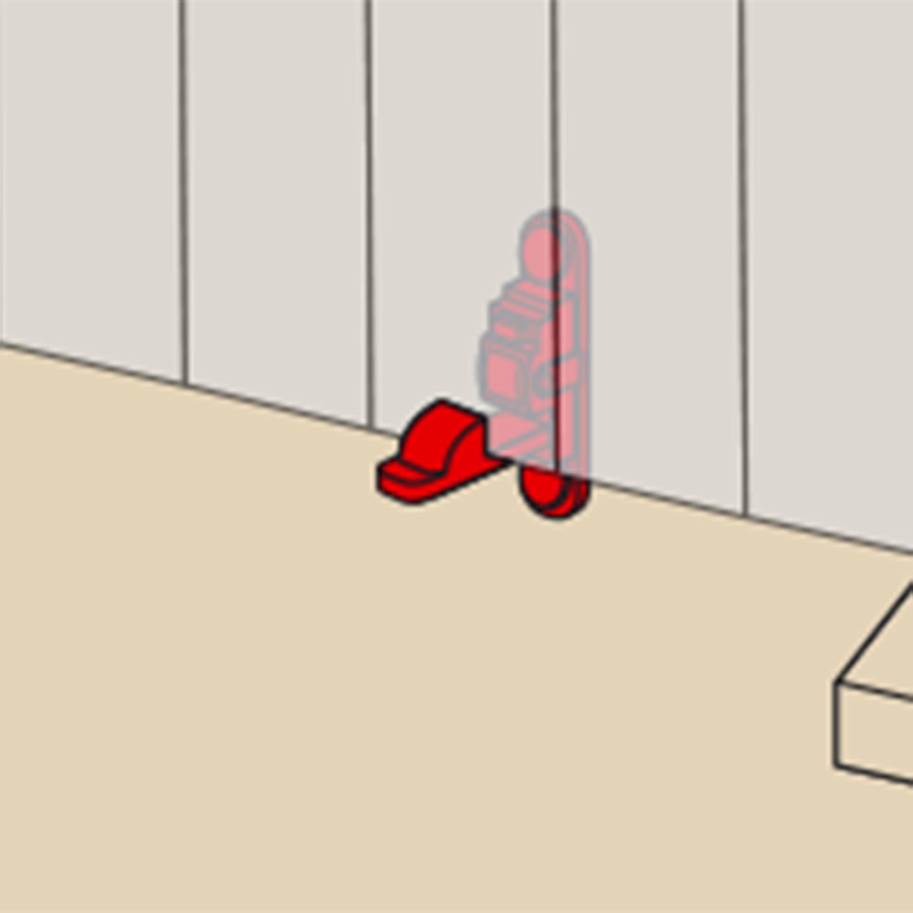 Arrêt composite automatique pour volet Ep. 6 à 36 mm noir AFBAT - 2