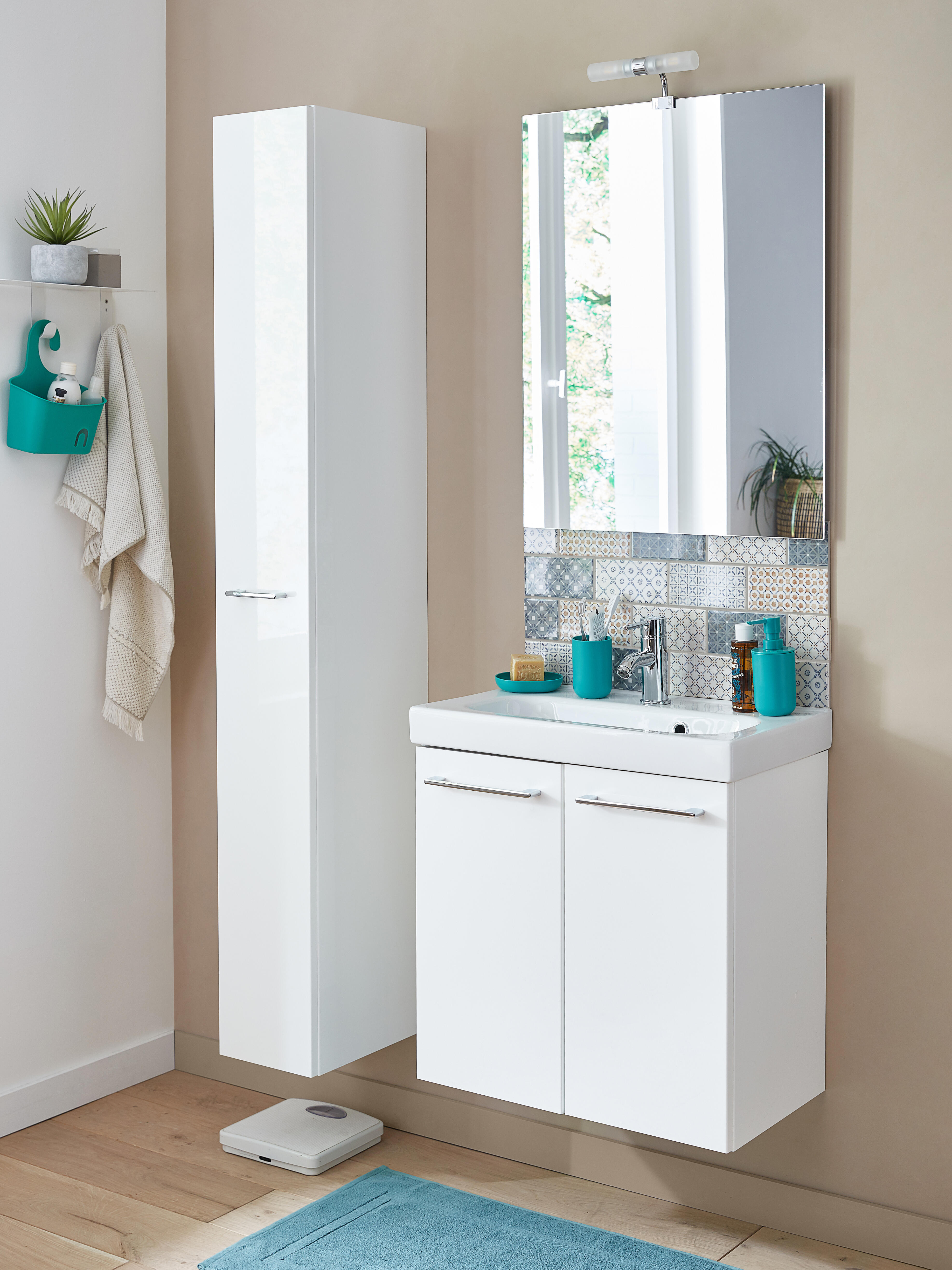 Caisson colonne l.22 x H.173 x P.33 blanc brillant, Remix - 5