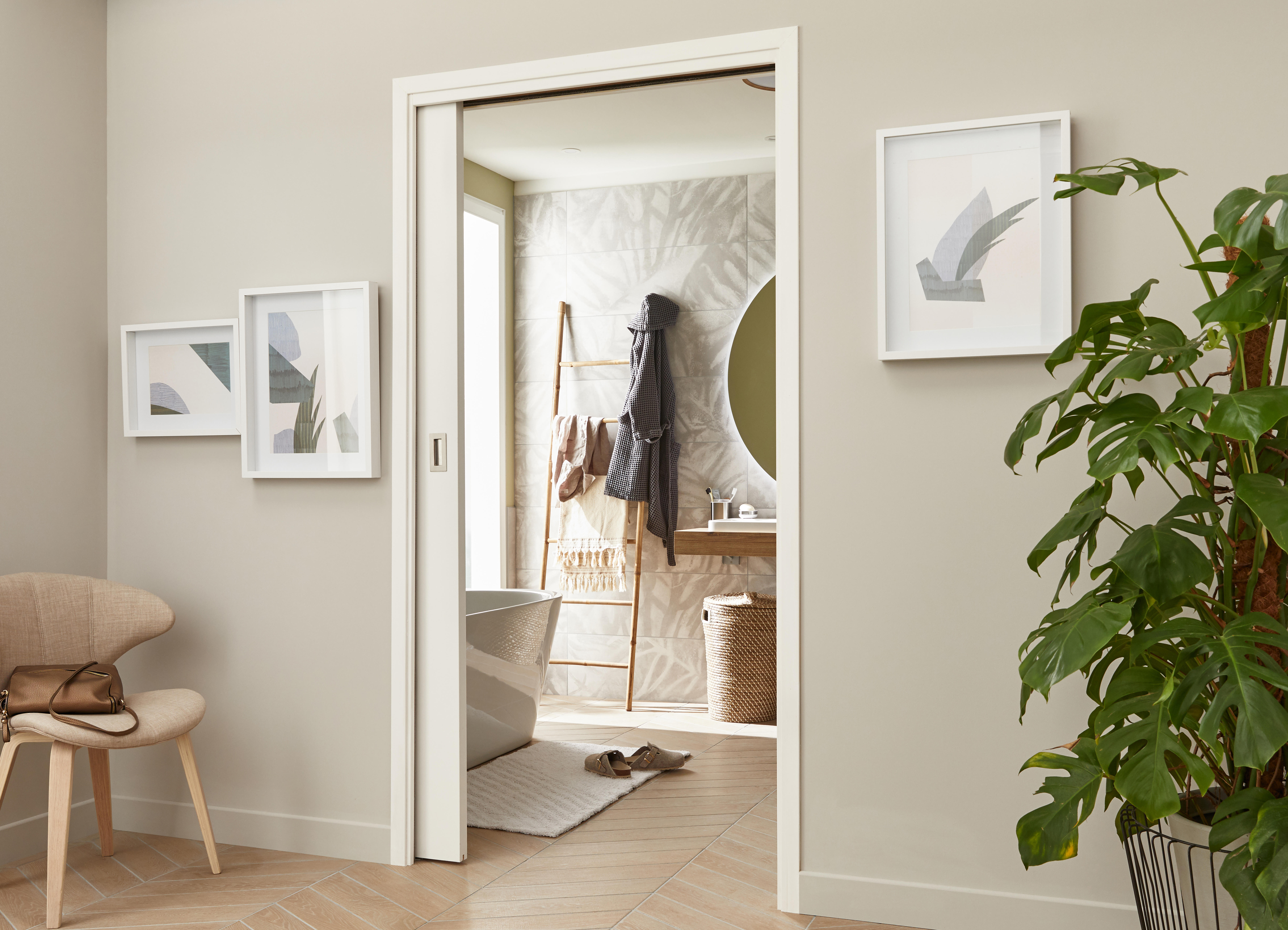 Piastrella da pavimento e rivestimento interno 11 x 54 cm Sp. 9 mm Amboise in gres porcellanato beige naturale satinato traffico medio forte (pei 3/5) R9 0.94 mq - 7