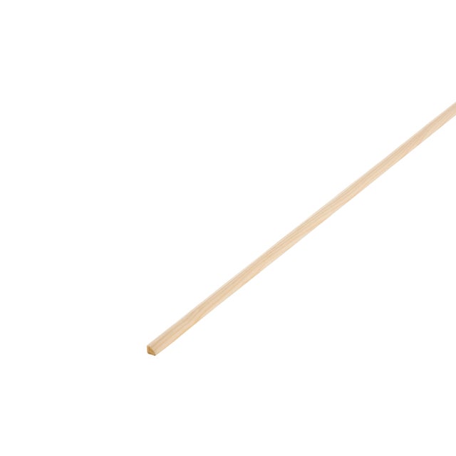 Quart-de-rond sapin sans noeud, 7 x 7 mm, L.2.5 m