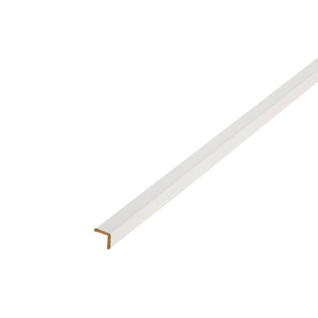 Baguette d'angle médium (MDF) blanc, 20 x 20 mm, L.2.4 m