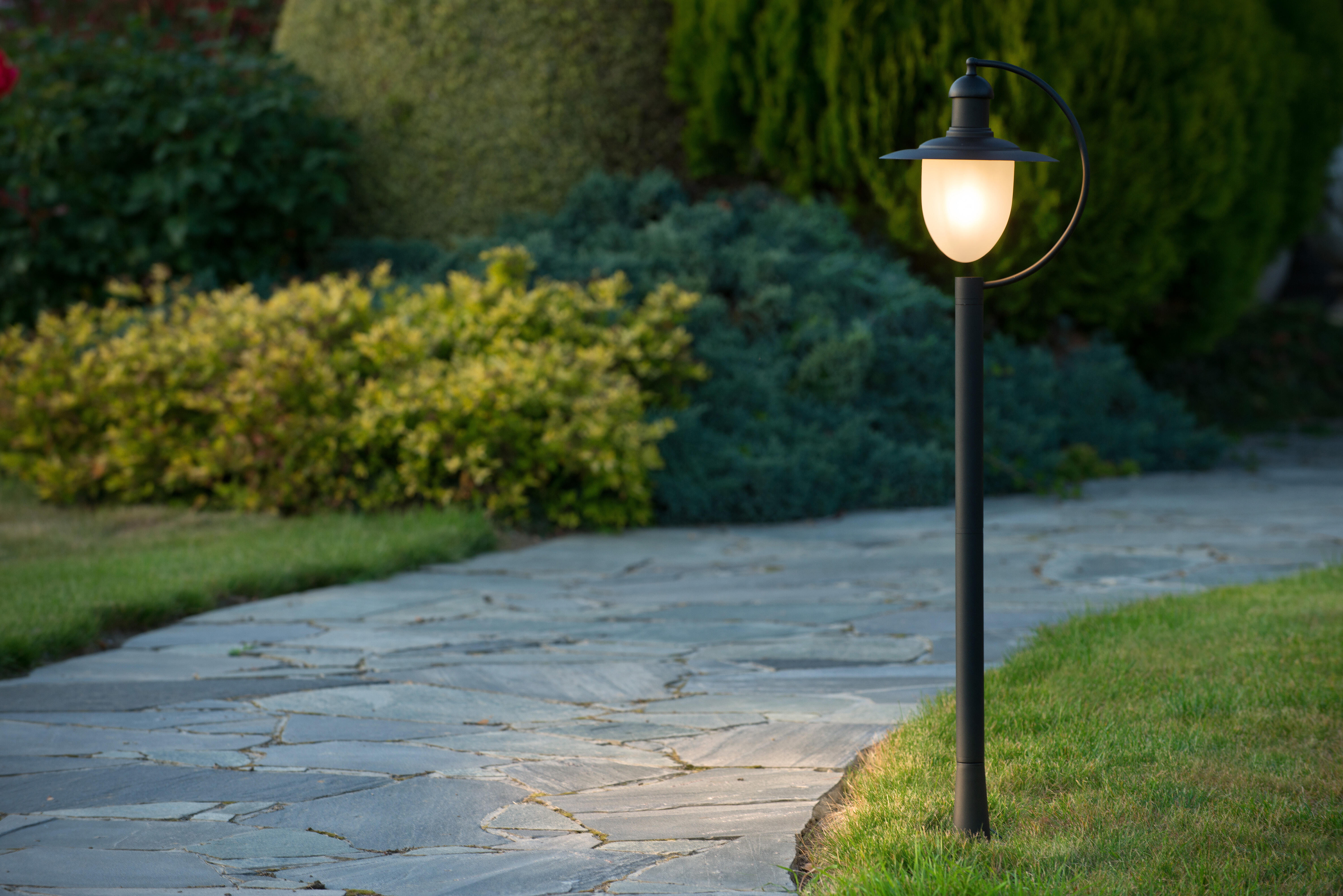 Lampadaire extérieur e27 max 60W noir Aruba LUCIDE - 2