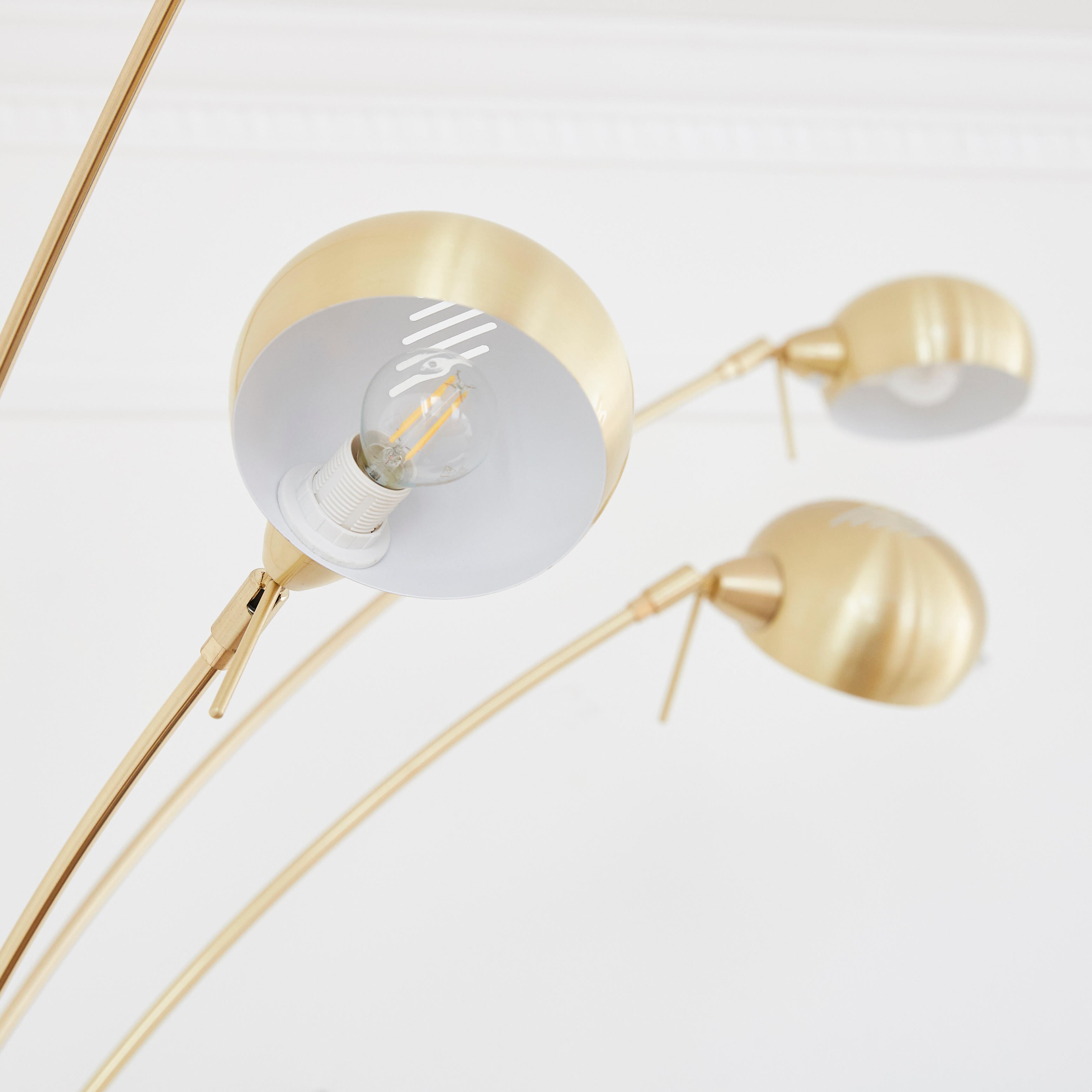 Lampadaire Kimi, acier, doré,  H.228 cm INSPIRE, E14 - 7