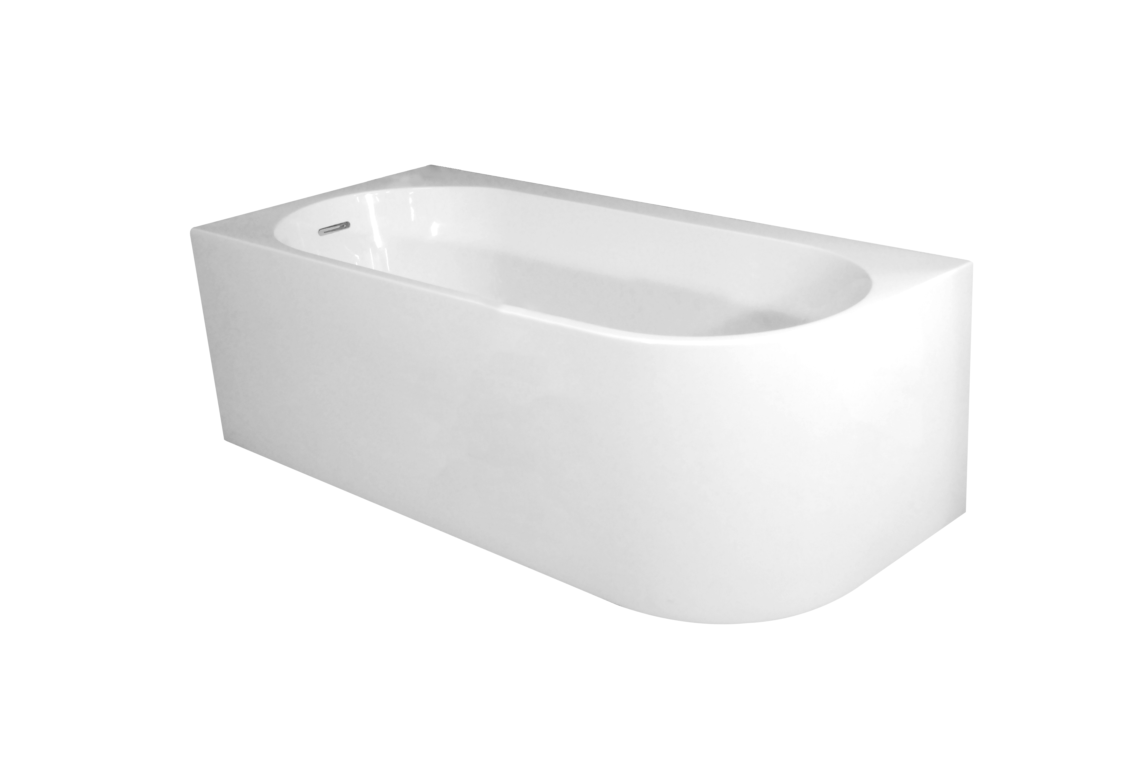 Baignoire îlot l.75 x L.160cm blanc Sophia version gauche BALNEO - 5