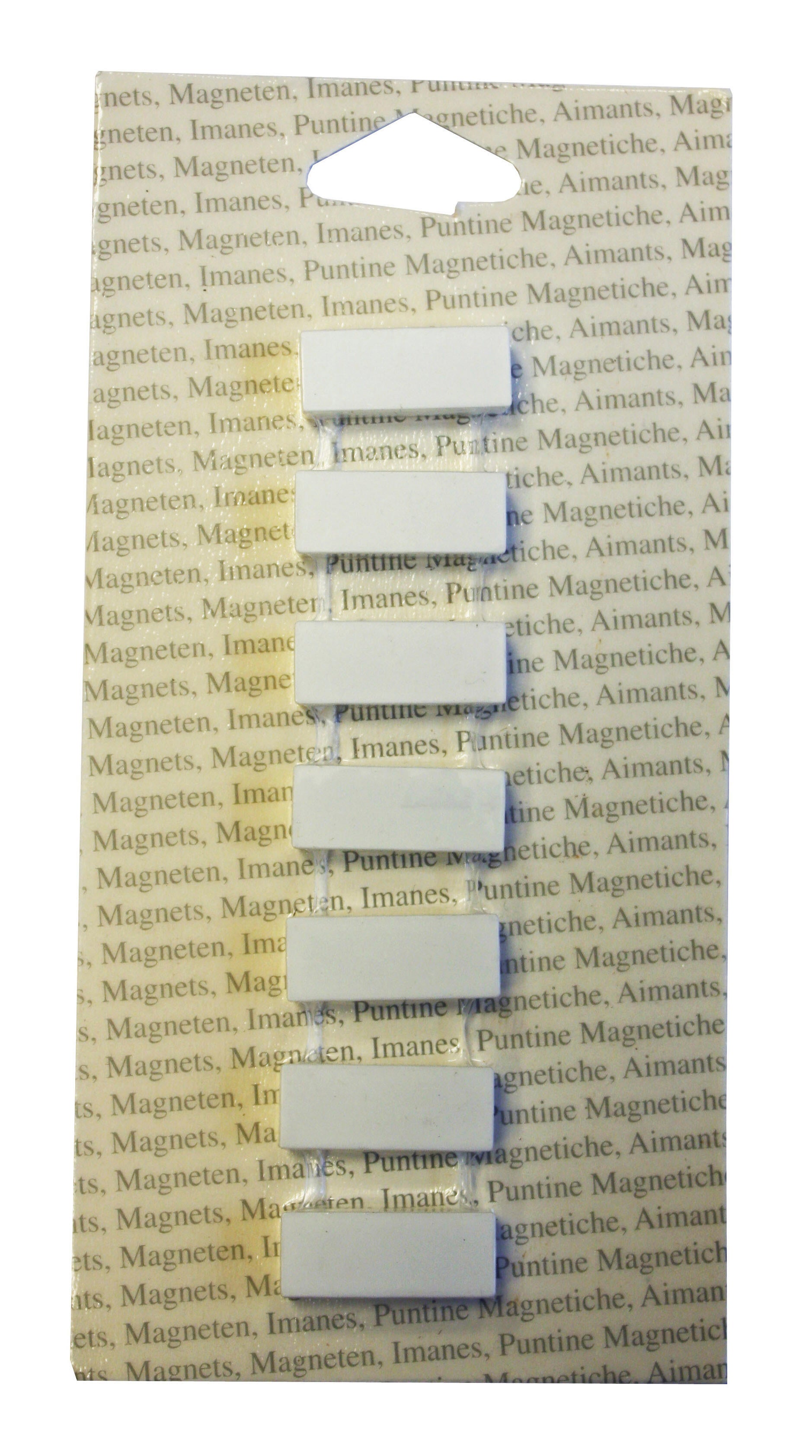 Lot de 7 magnets Classic rectangle, blanc l.8.9 x H.17.8 cm | Leroy Merlin