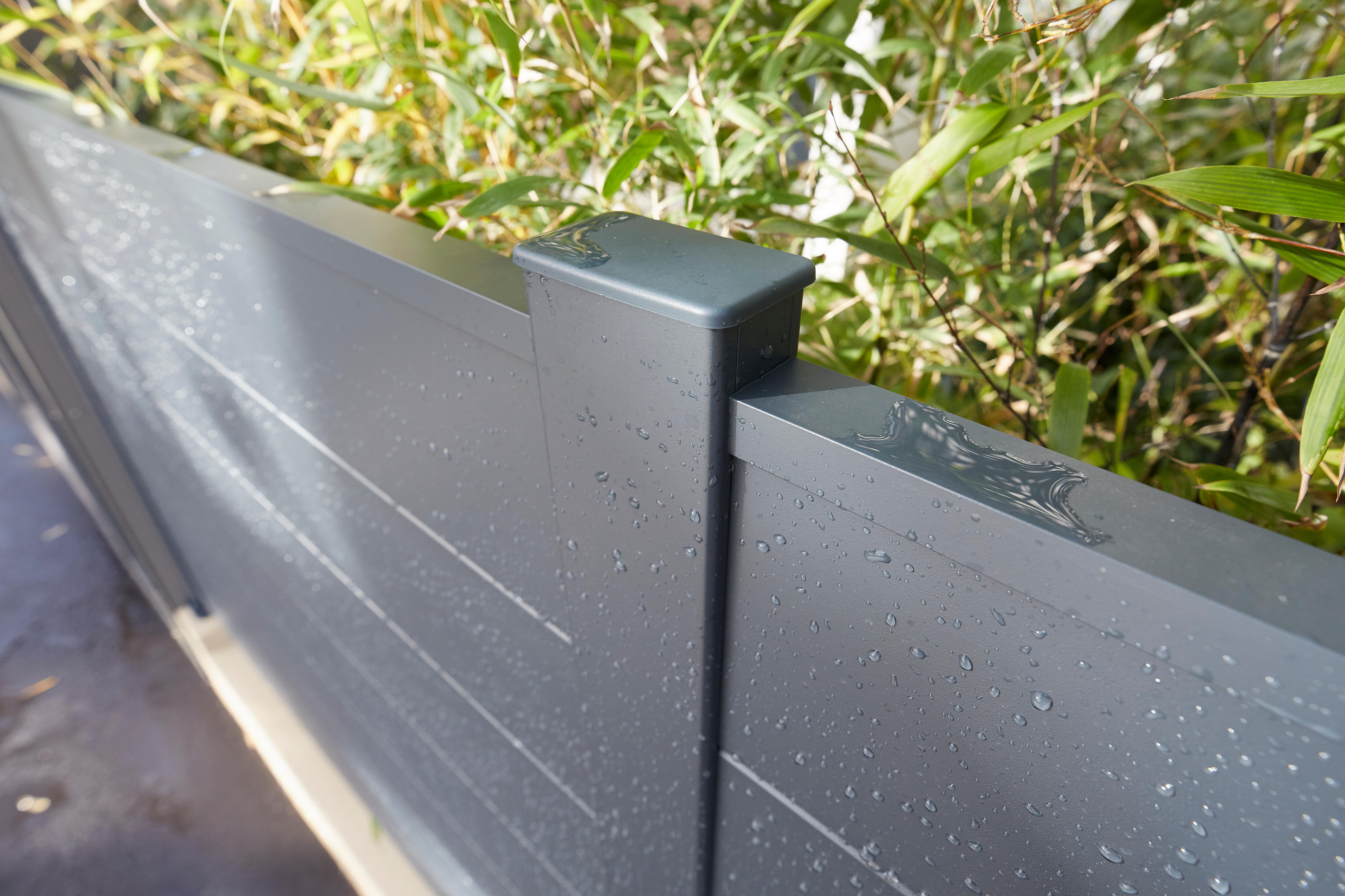 Profil de finition aluminium Klos up! gris zinc, l.142 x P.3 x H.1.8 cm - 2