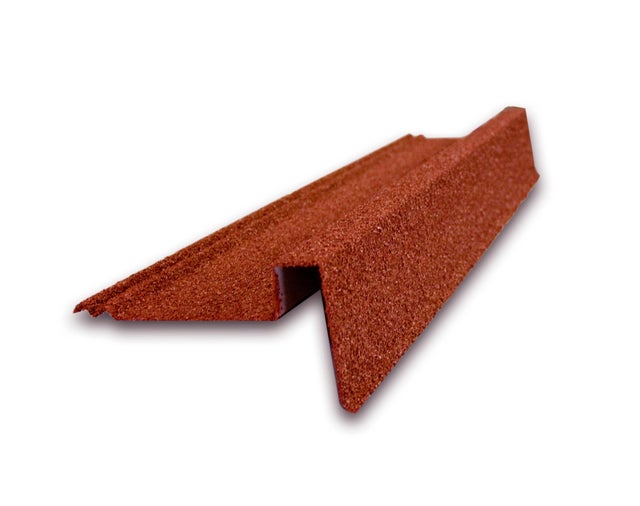 Rive droite-gauche acier galvanisé rouge x L.0.9 m