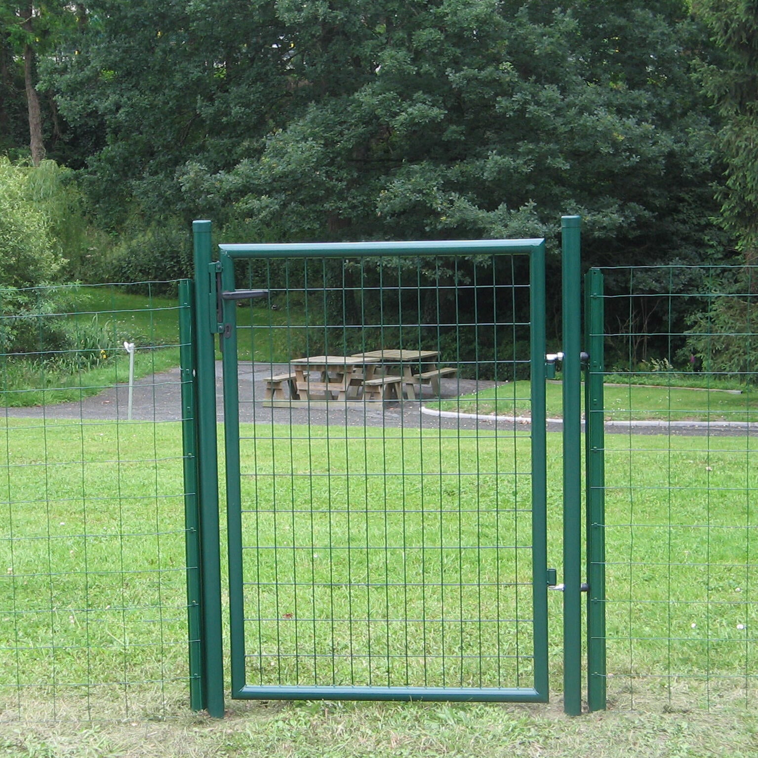 Portillon grillagé Eco l.100 x H.150 cm, vert - 2