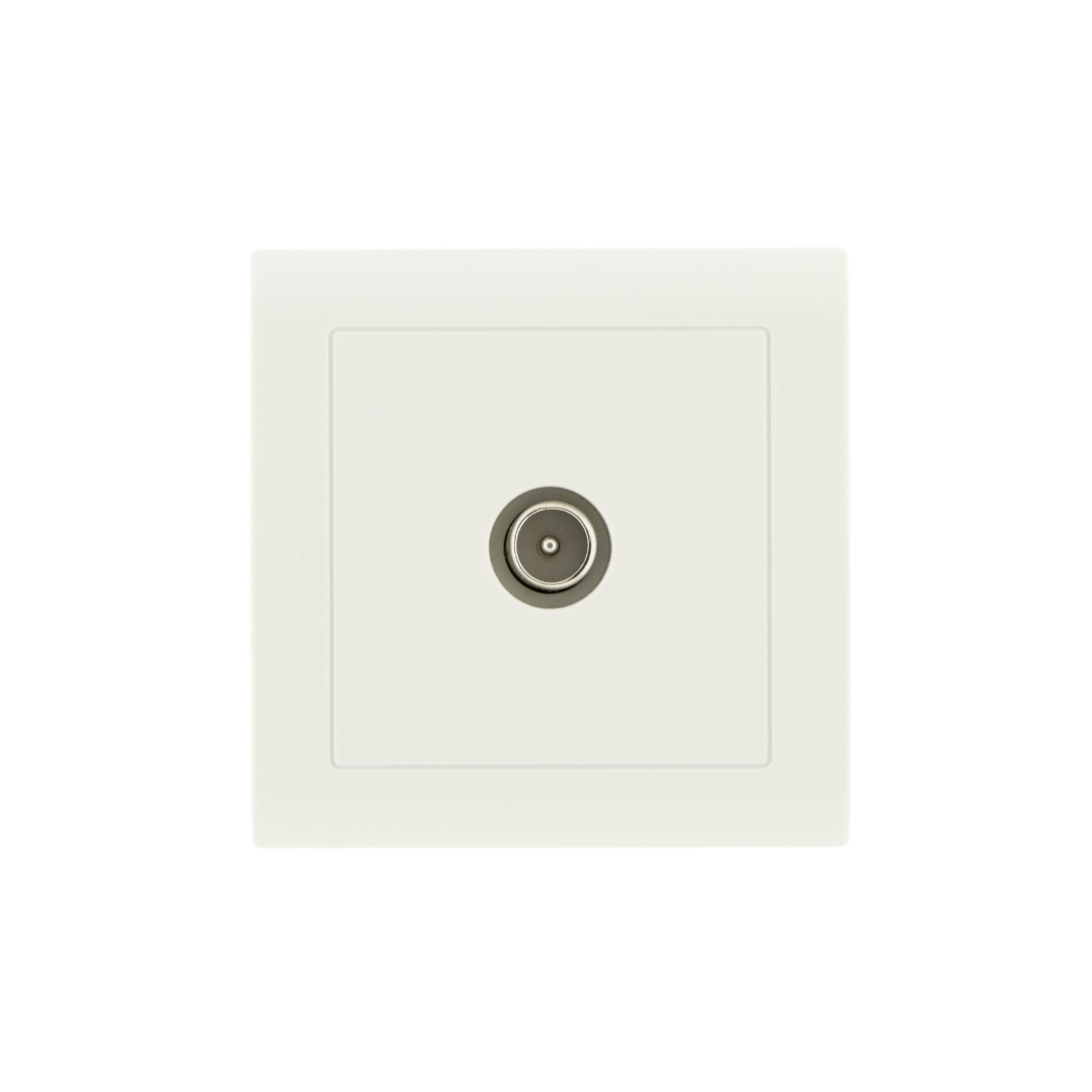 Prise TV coaxial complet Besto ZENITECH blanc - 2