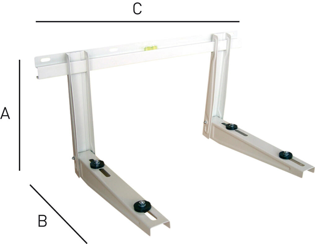 Support mural Equerre universel pour clim, 700x465x375mm, 140Kg maxi - 2
