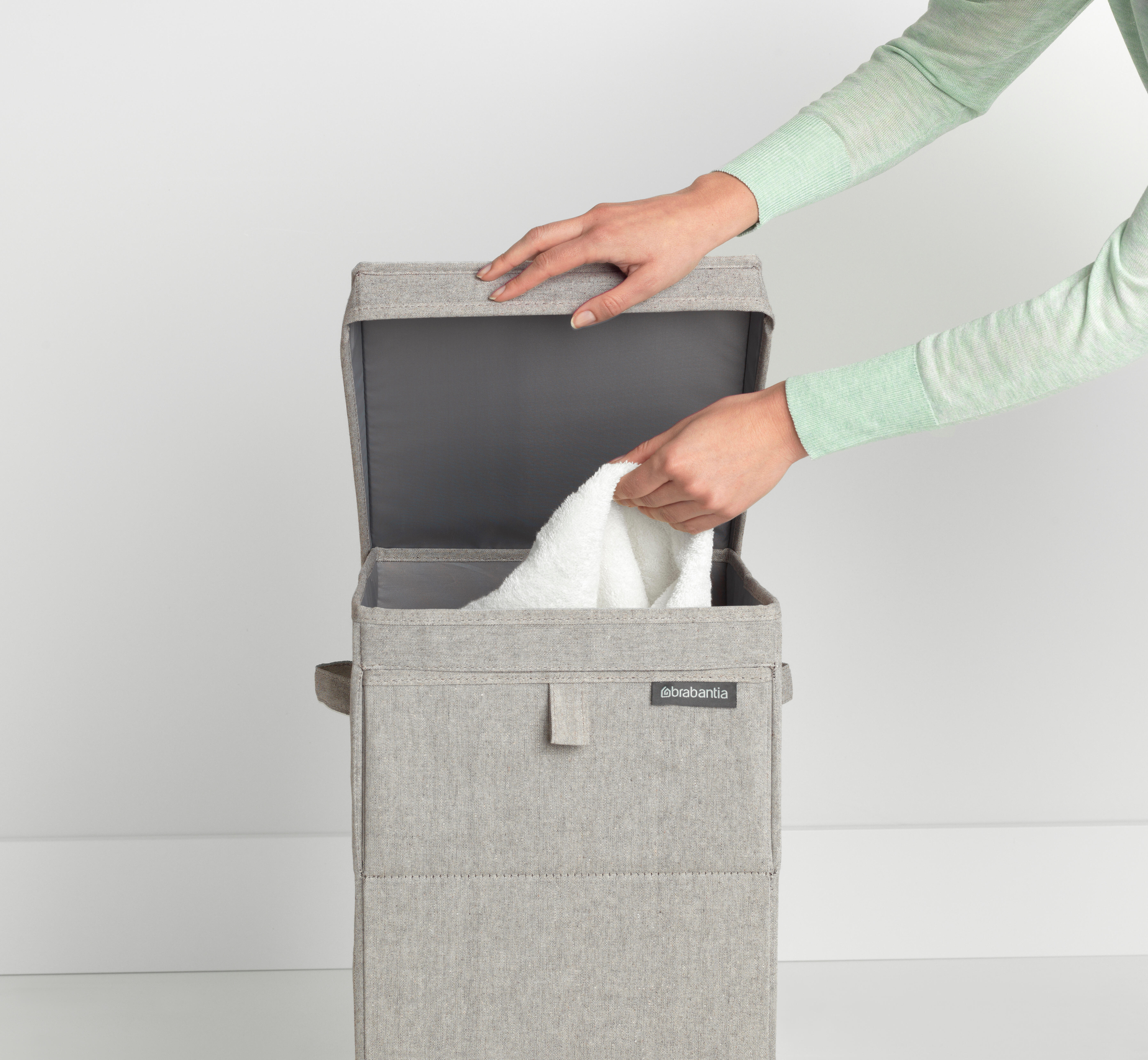 Panier à linge gris clair l.32 x H.44.5 x P.37 cm BRABANTIA - 3