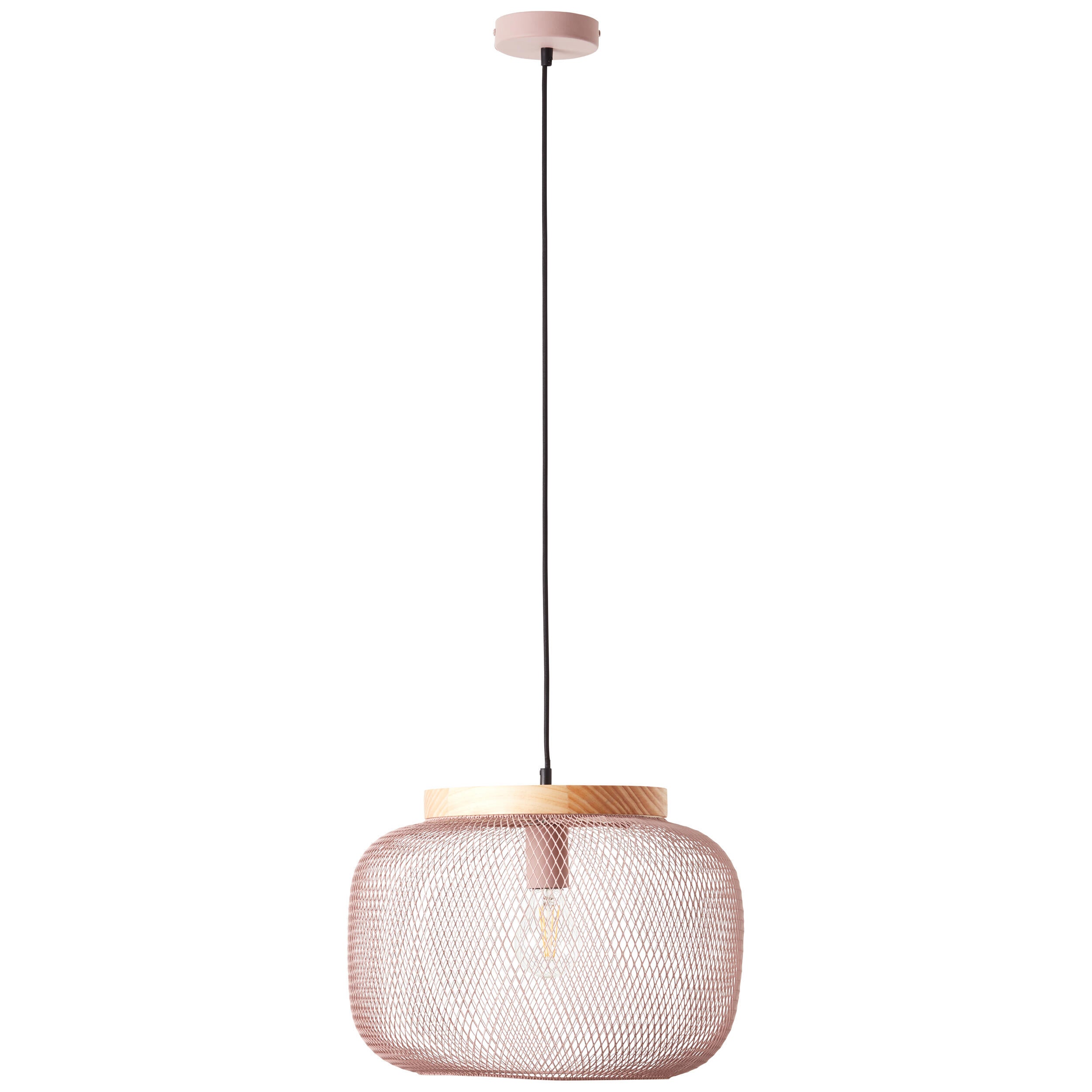 Suspension Giada fer, rose, Diam.39 cm, E27 - 4