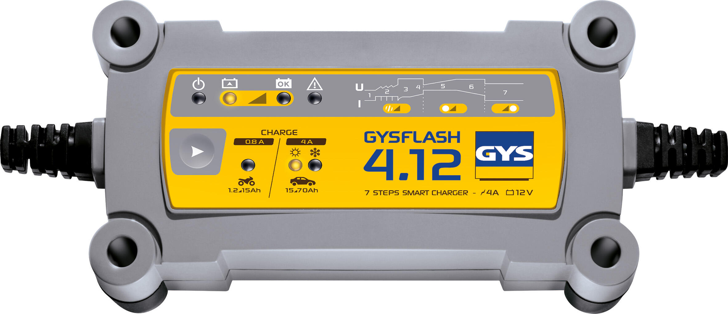 Chargeur De Batterie Polyvalent GYS Gysflash 4.12, 12 V | Leroy Merlin