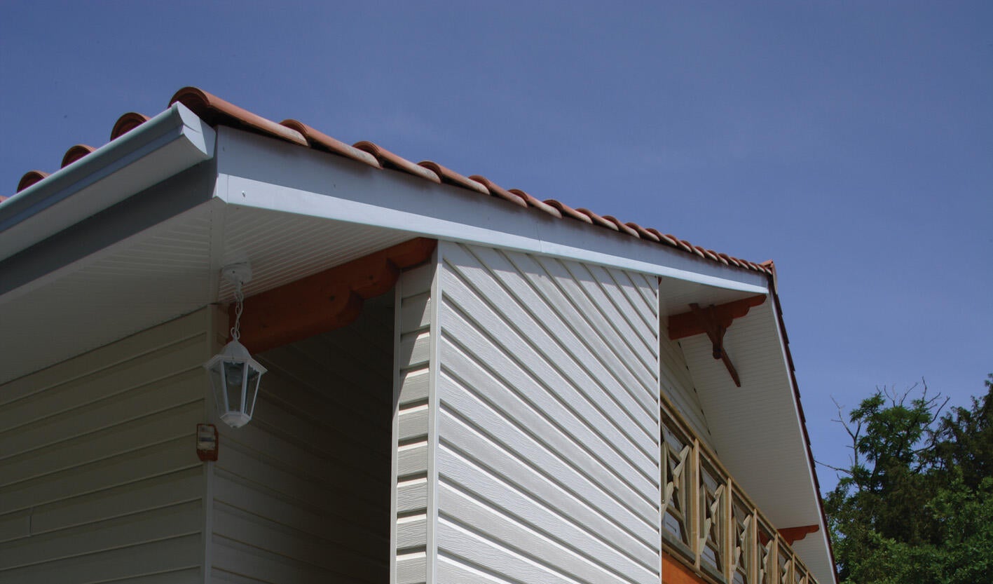 Bandeau de rive de toiture FL2253 blanc pvc L.3 m x l.225 mm - 2