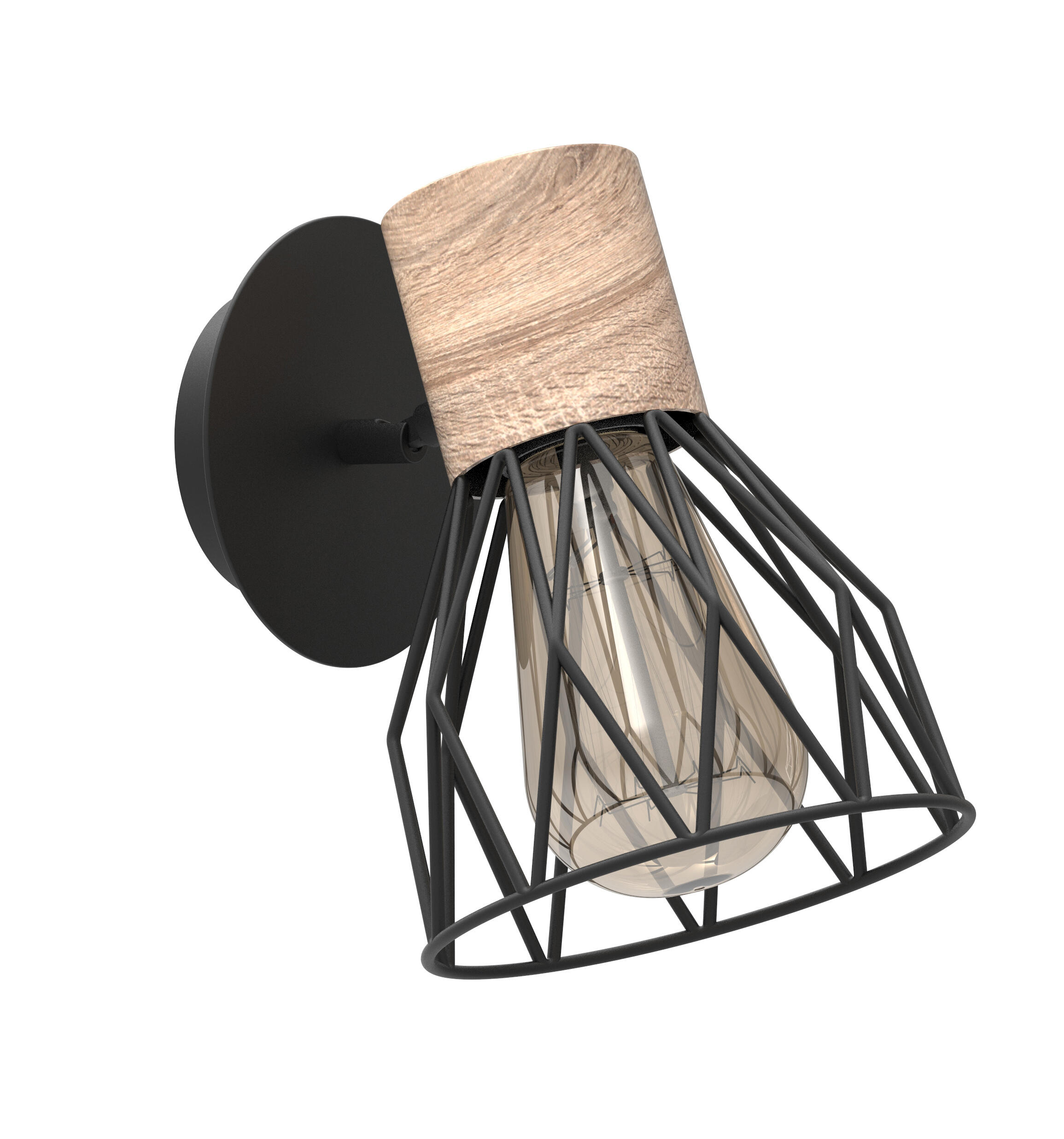 Rabalux Applique Murale Miroslaw 5077 - Noir Transparent