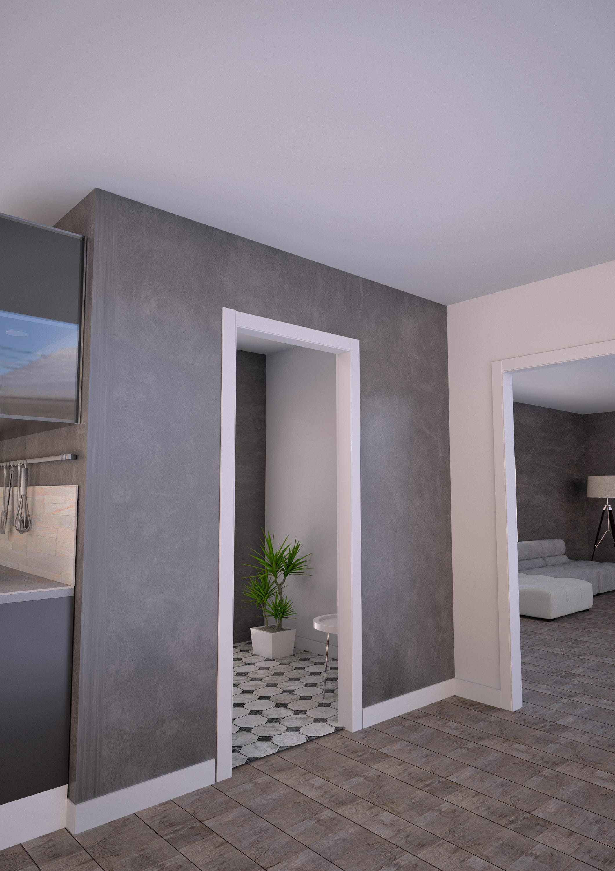 Habillage MDF pour cloison 72 à 100 mm Leroy Merlin