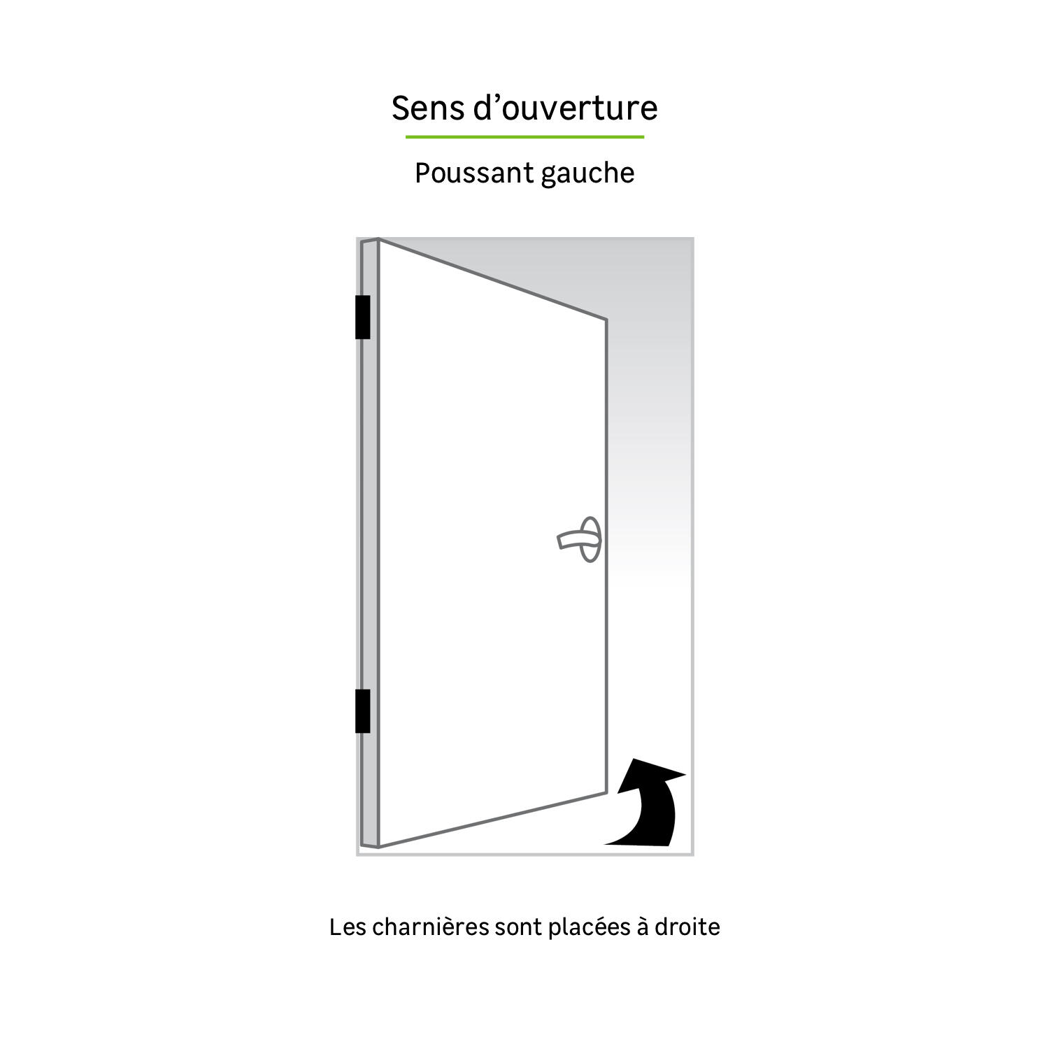 Porte d'entrée Alu Soria 2 Premium H.215 x l.90 cm vitrée gris anthr., p. gauche - 6