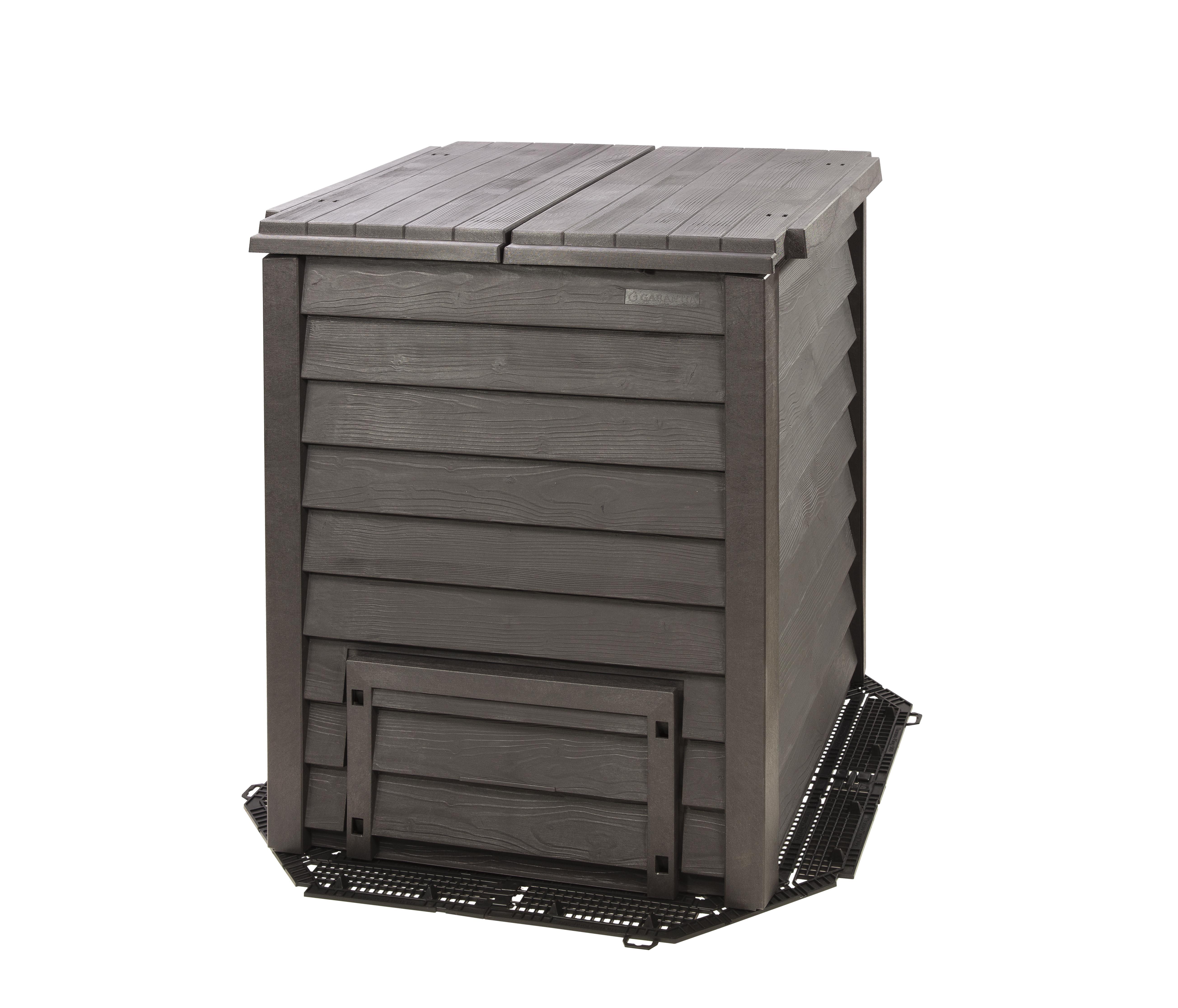 Composteur d'extérieur GARANTIA 626051 marron 600 l