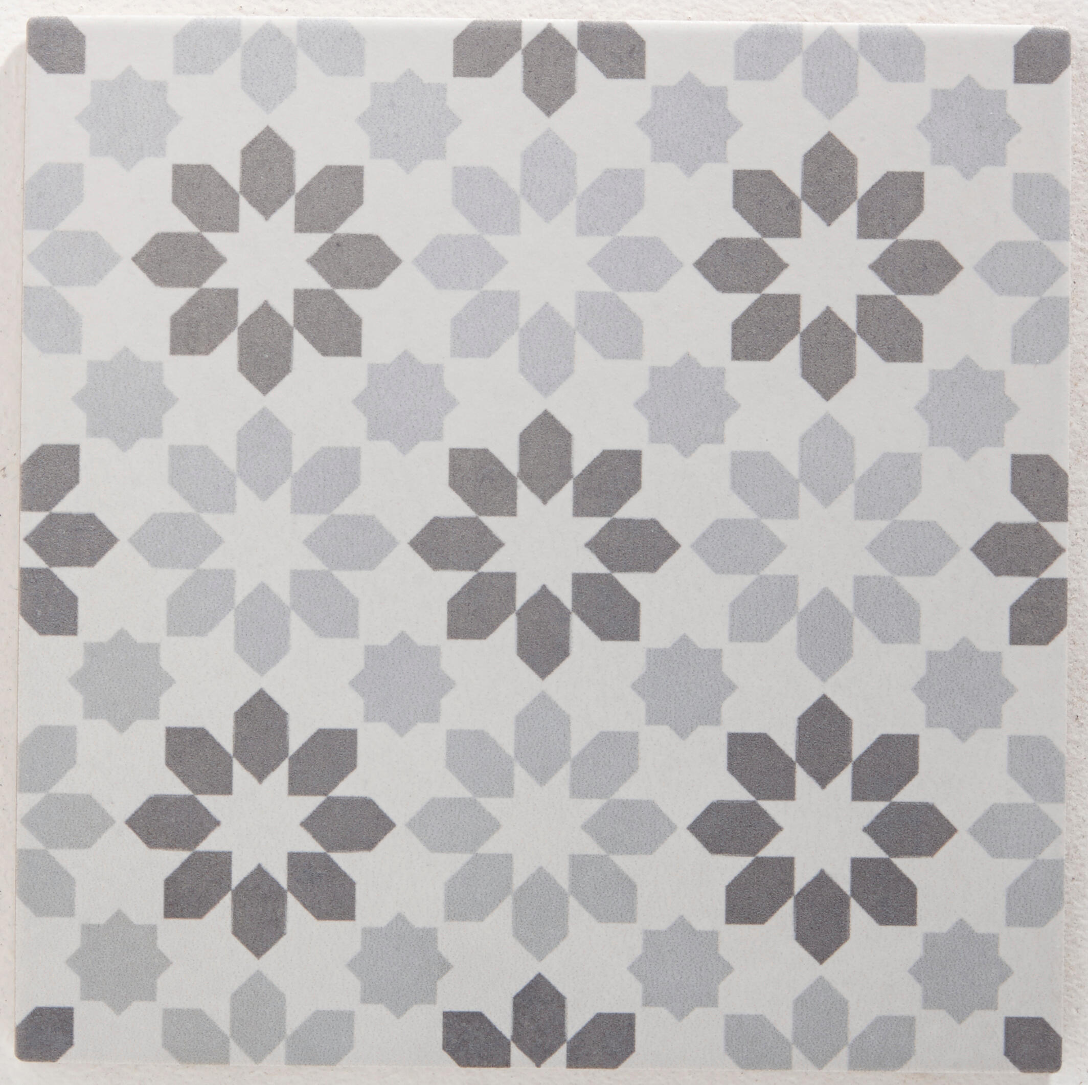 Carrelage sol / mur effet ciment blanc et gris Gatsby l.20 x L.20 cm - 4