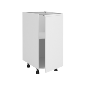 Meuble bas de cuisine Tokyo blanc mat 1 porte H77 x l40