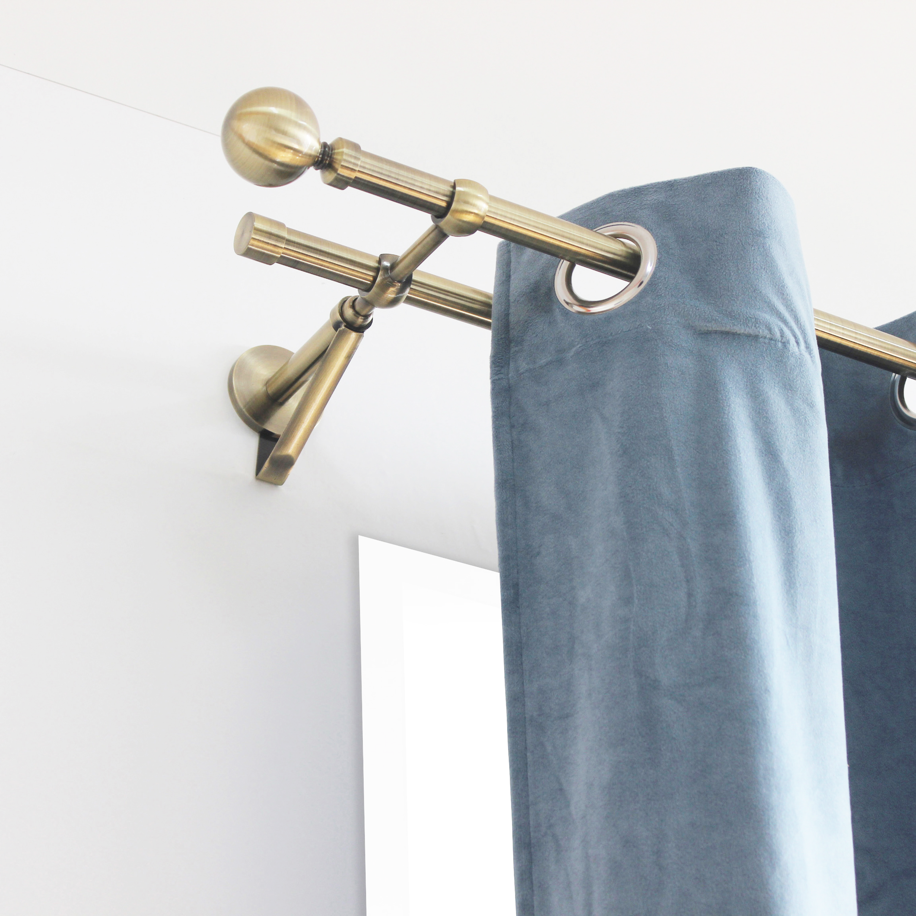 Suporte extensível Inspire easyfix duplo extensível d20cm 13-21cm bronze - 2