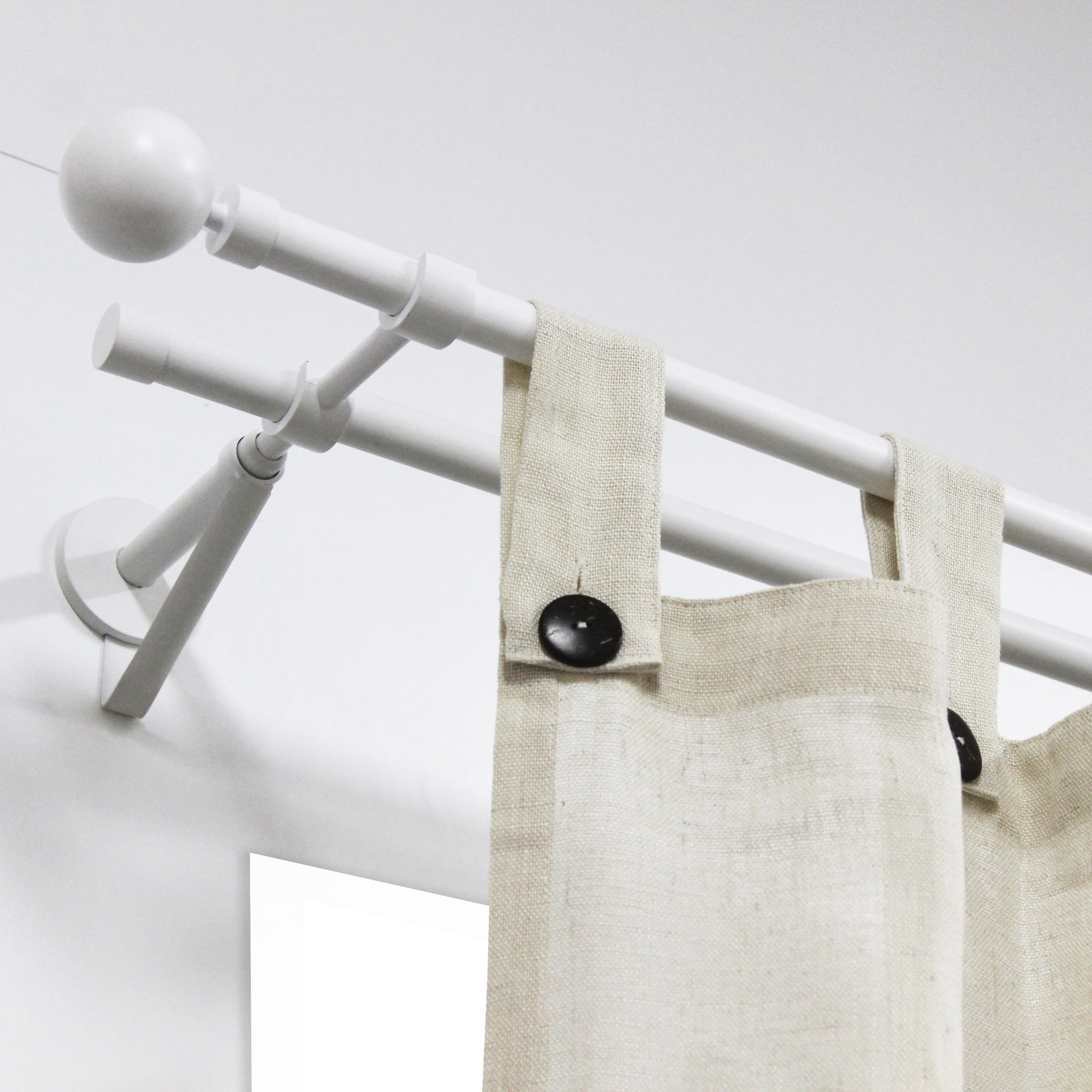 Suporte Inspire easyfix duplo d20cm 13-21cm branco mate - 2