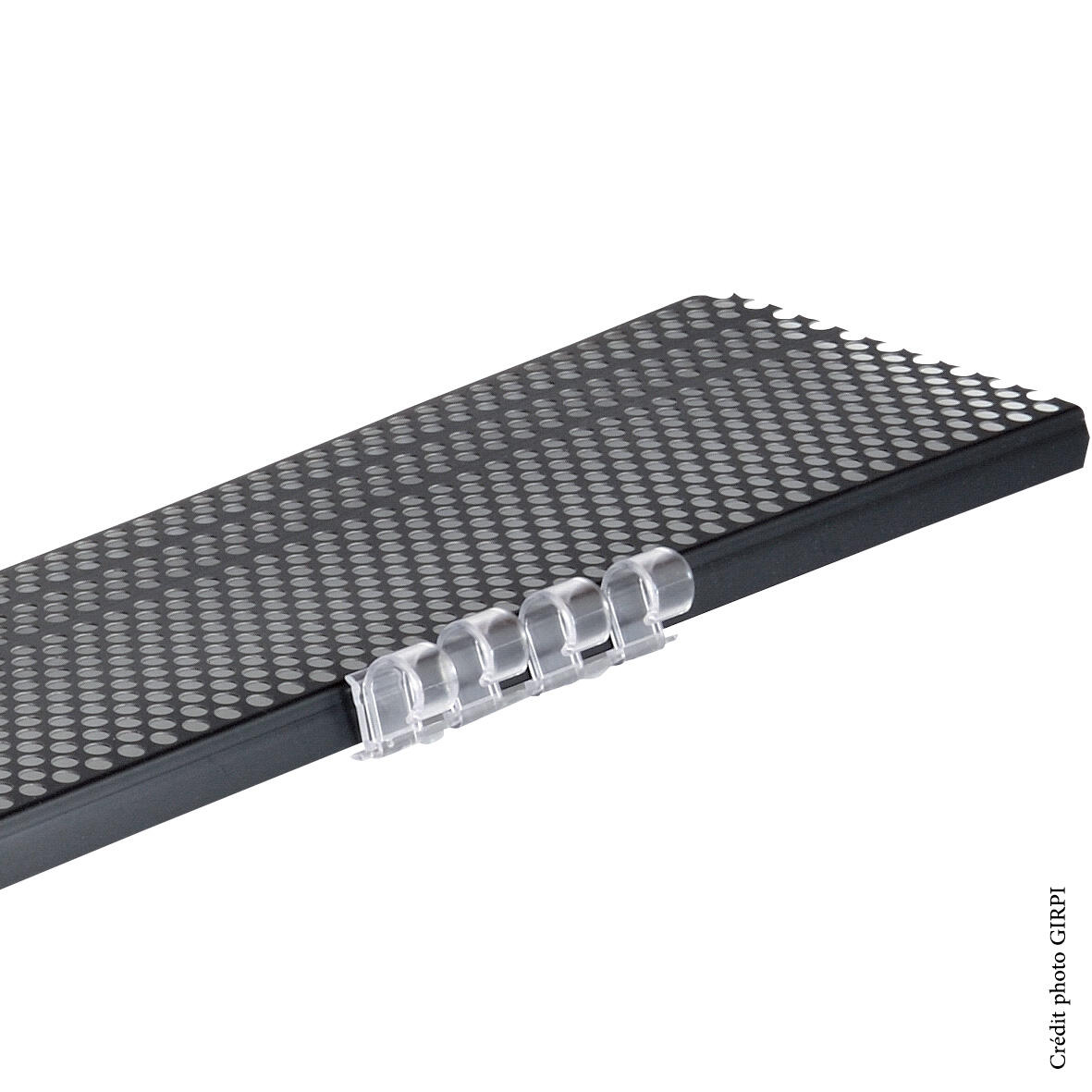 Grillage stop-feuilles et attaches noir pvc - 3