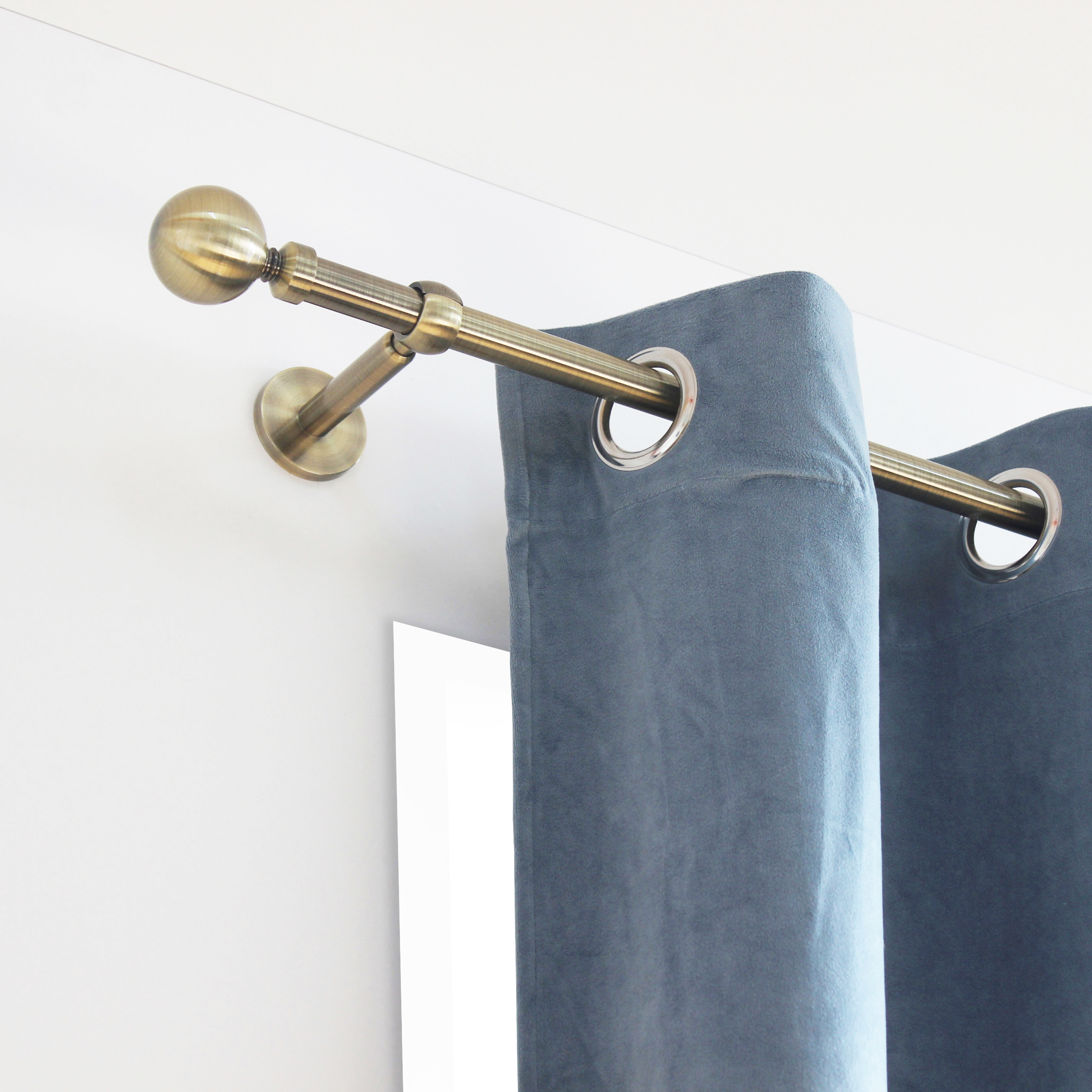 2 suportes extensíveis INSPIRE EASYFIX D20CM 11-16CM BRONZE - 2