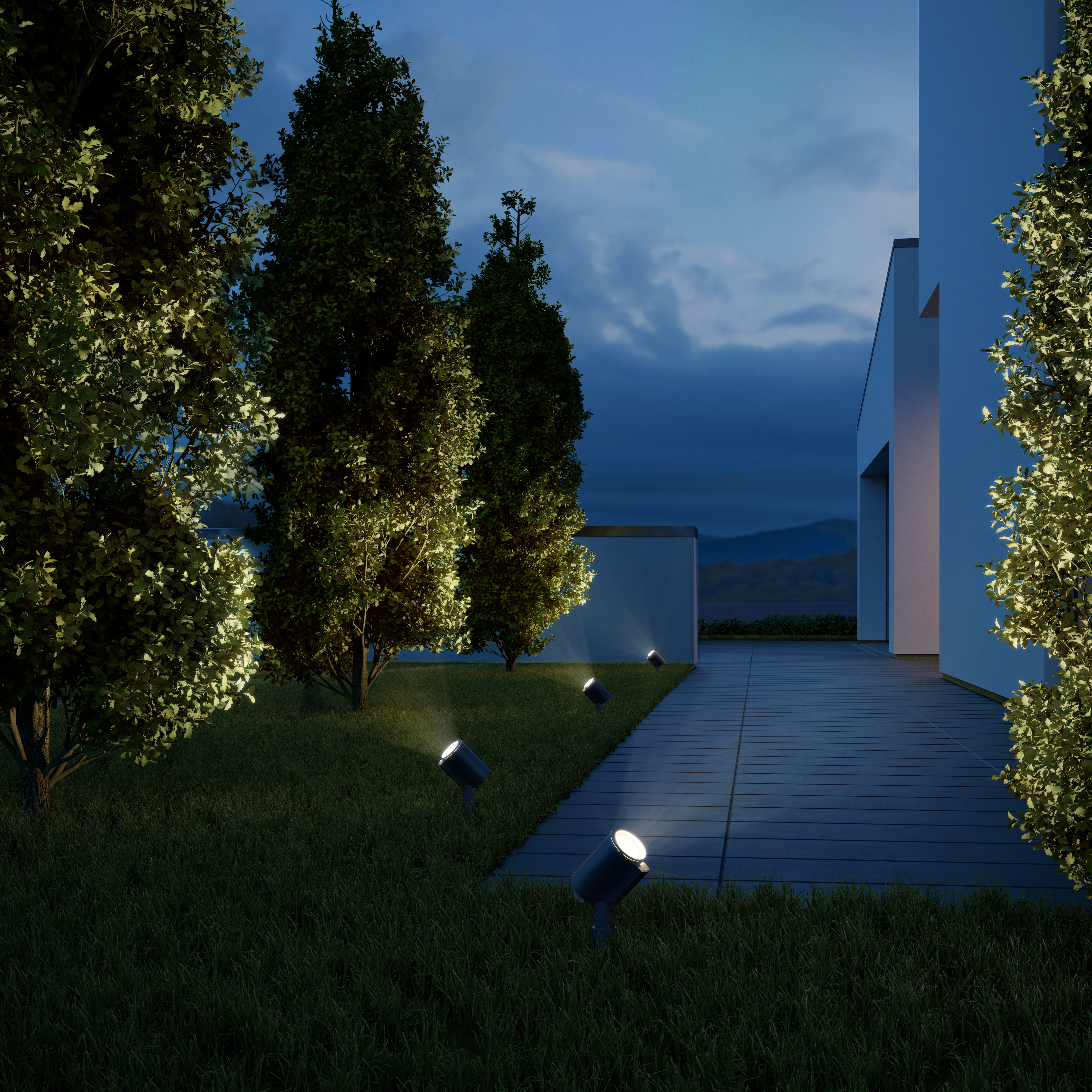 Spot à piquer connecté bluetooth LED intégrée anthracite Spot Garden SC STEINEL - 2
