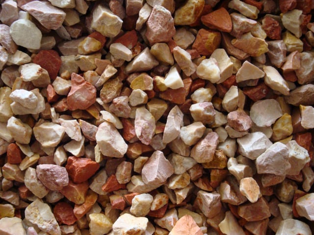 Graviers pierre naturelle Calcaire rose 8/14mm, 25 kg