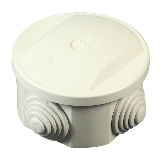 Scatola Derivazione Esterna IP54 100x100x41mm Nera - Con 12 Pressacavi Per Installazione Sicura