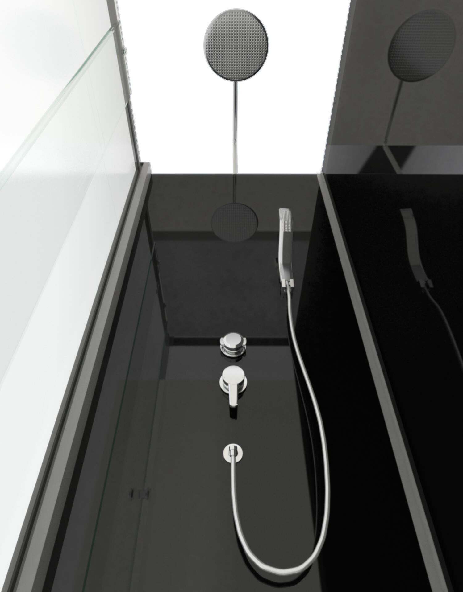 Cabine de douche rectangulaire L.110 x l.80 cm, Eclipse - 8