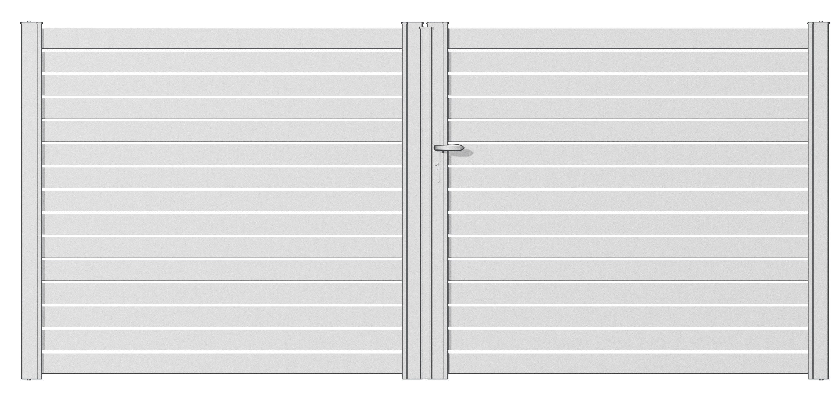 Cancela aluminio 153x349cm