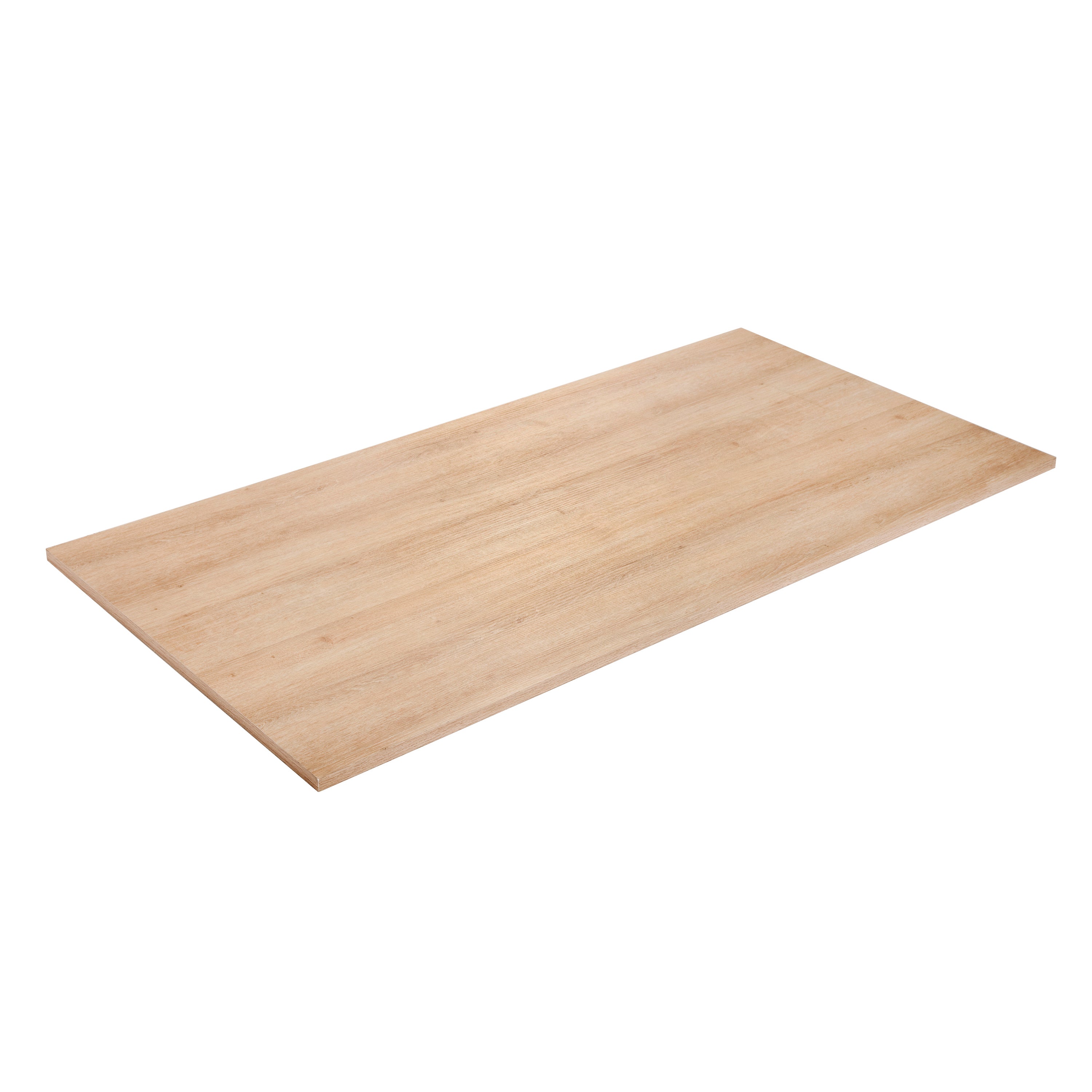 Plateau De Table En Hêtre Clair 100x70 Cm Épaisseur 28 Mm - Panneau Aggloméré Revêtu Avec Bord ABS, Pour Bureau Ou Table à Manger - 3