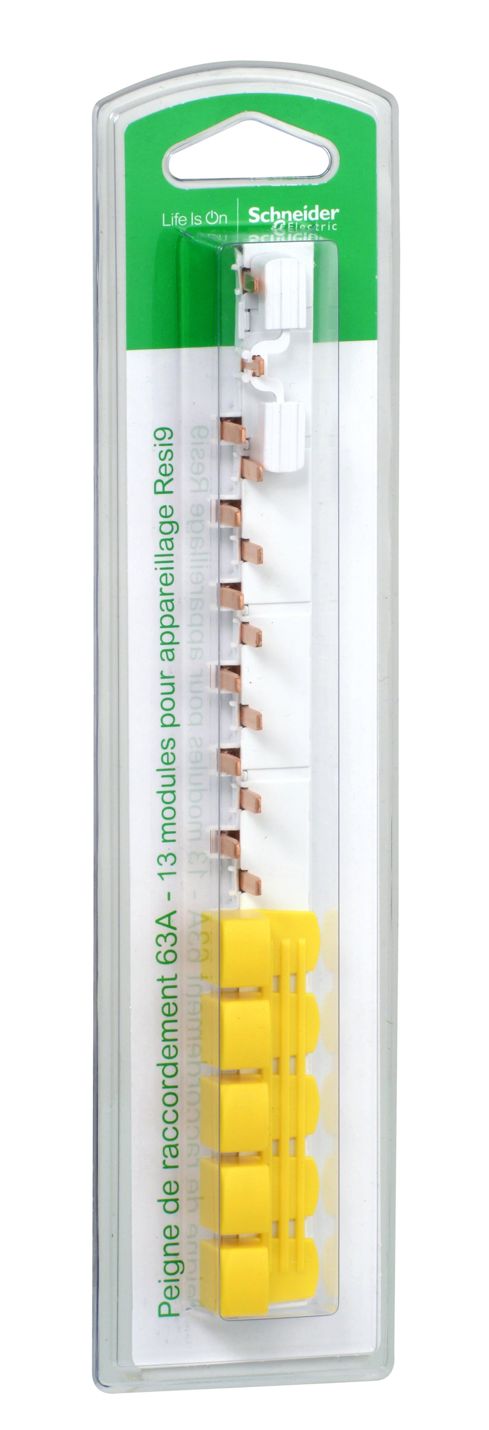Peigne monobloc 1P+N 63A 13 modules Resi9 XP, SCHNEIDER ELECTRIC - 2