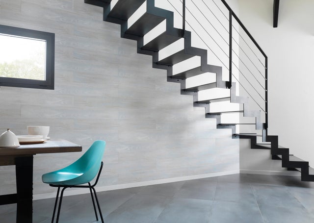 Lambris PVC bois datcha blanc GROSFILLEX L.120 x l.15.4 cm x Ep.6 mm