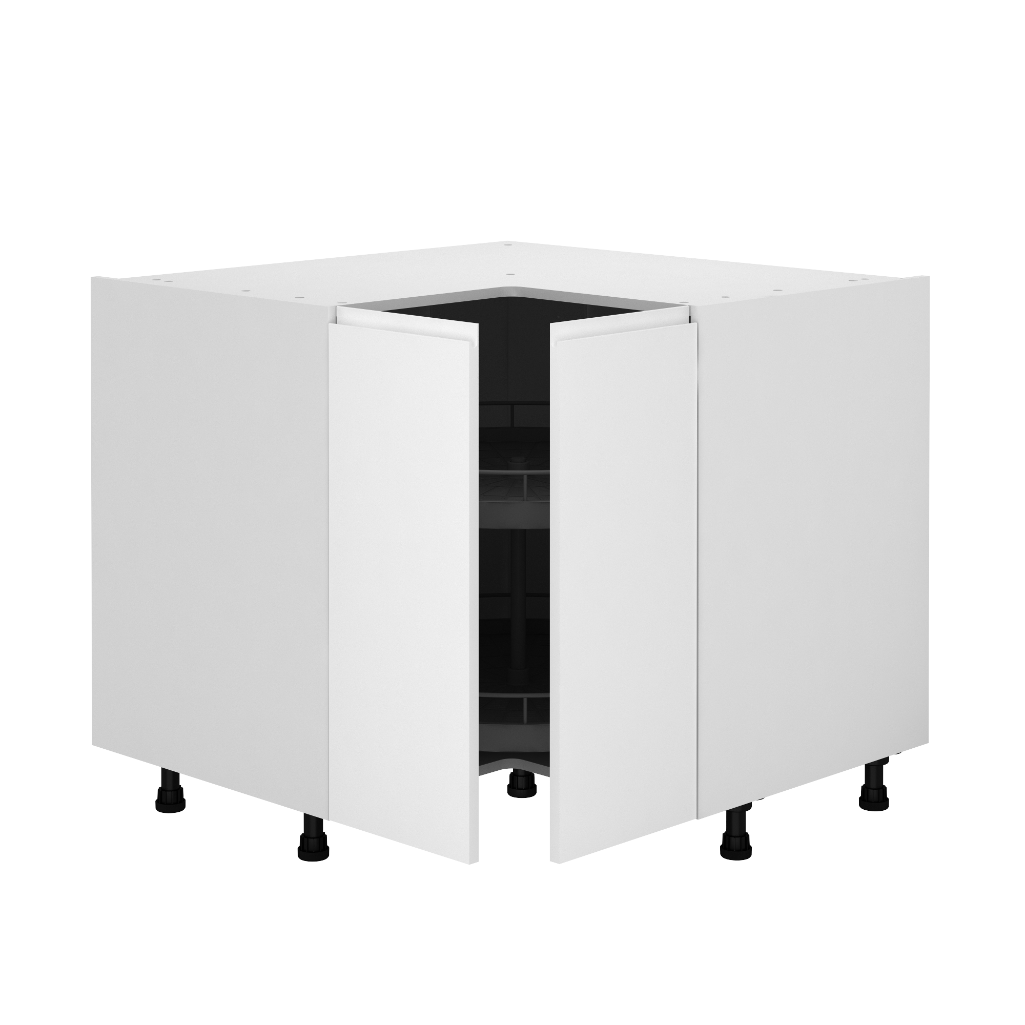 Mueble bajo rincón de cocina tokyo blanco mate 76,8 cm 1pta ang band gir